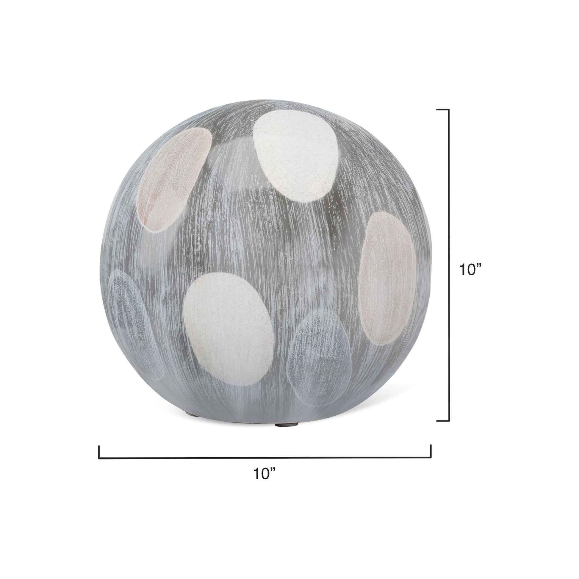 Painted Ceramic Decorative Sphere, Large by Jamie Young