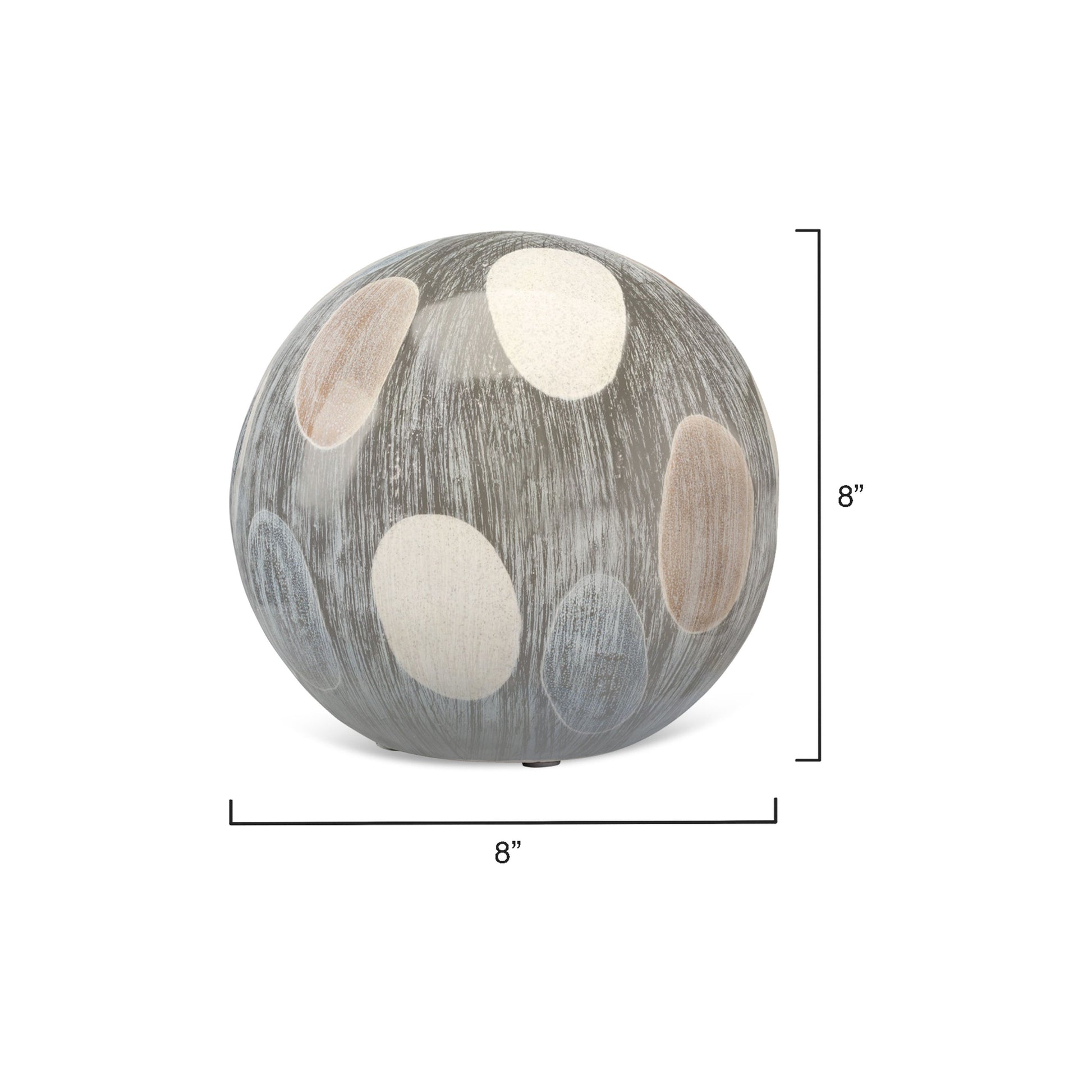 Painted Ceramic Decorative Sphere, Small by Jamie Young