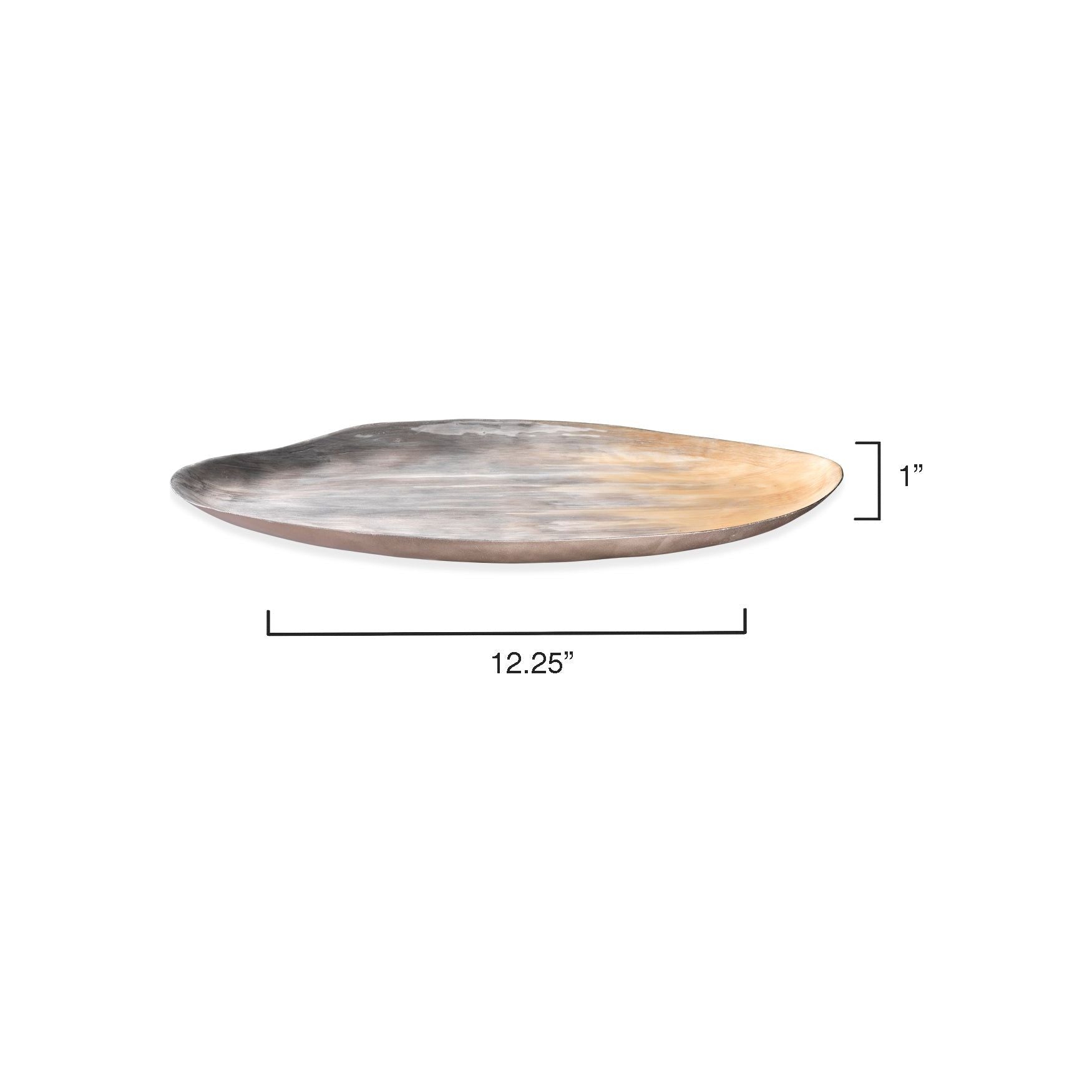Palette Oval Decorative Tray, Grey by Jamie Young