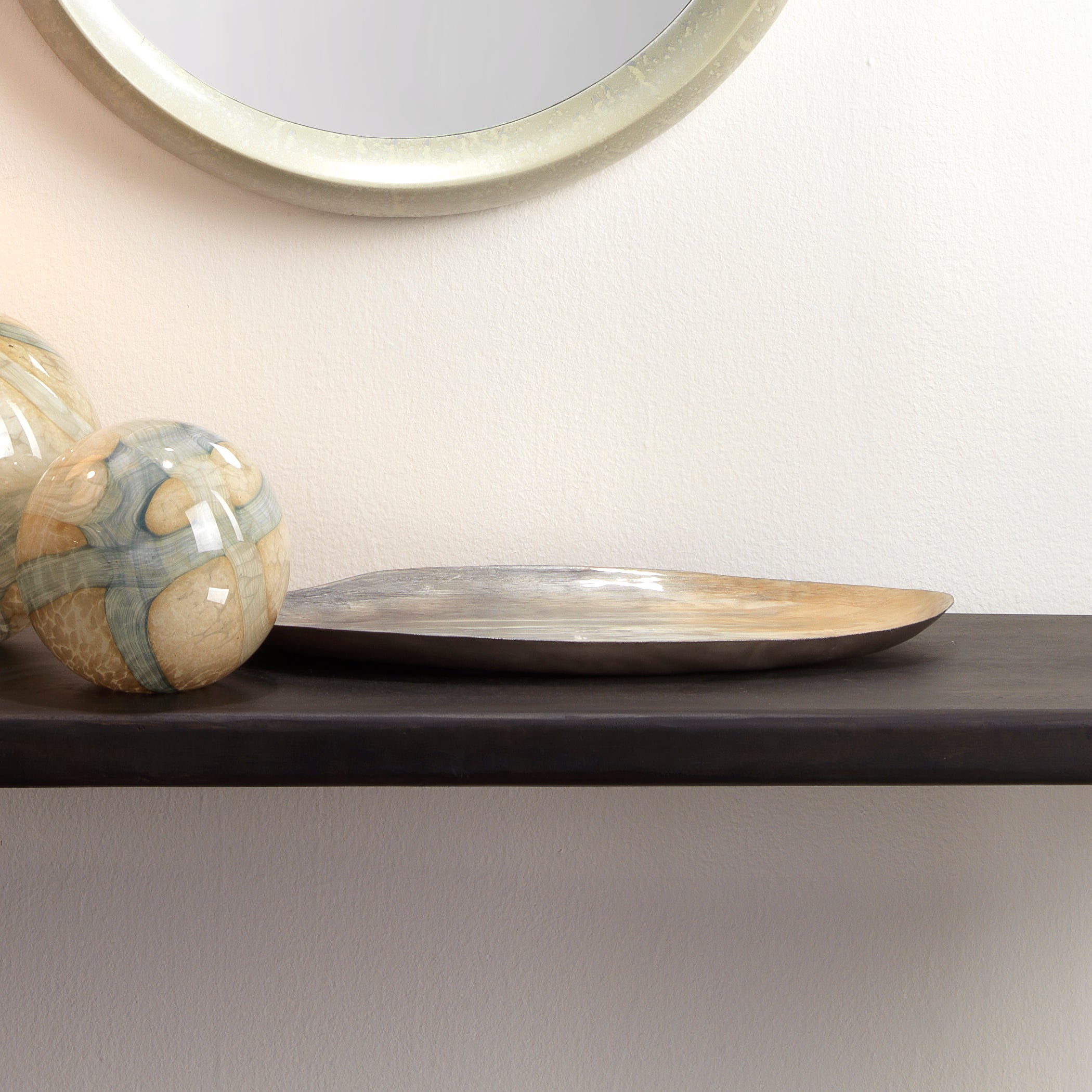 Palette Oval Decorative Tray, Grey by Jamie Young