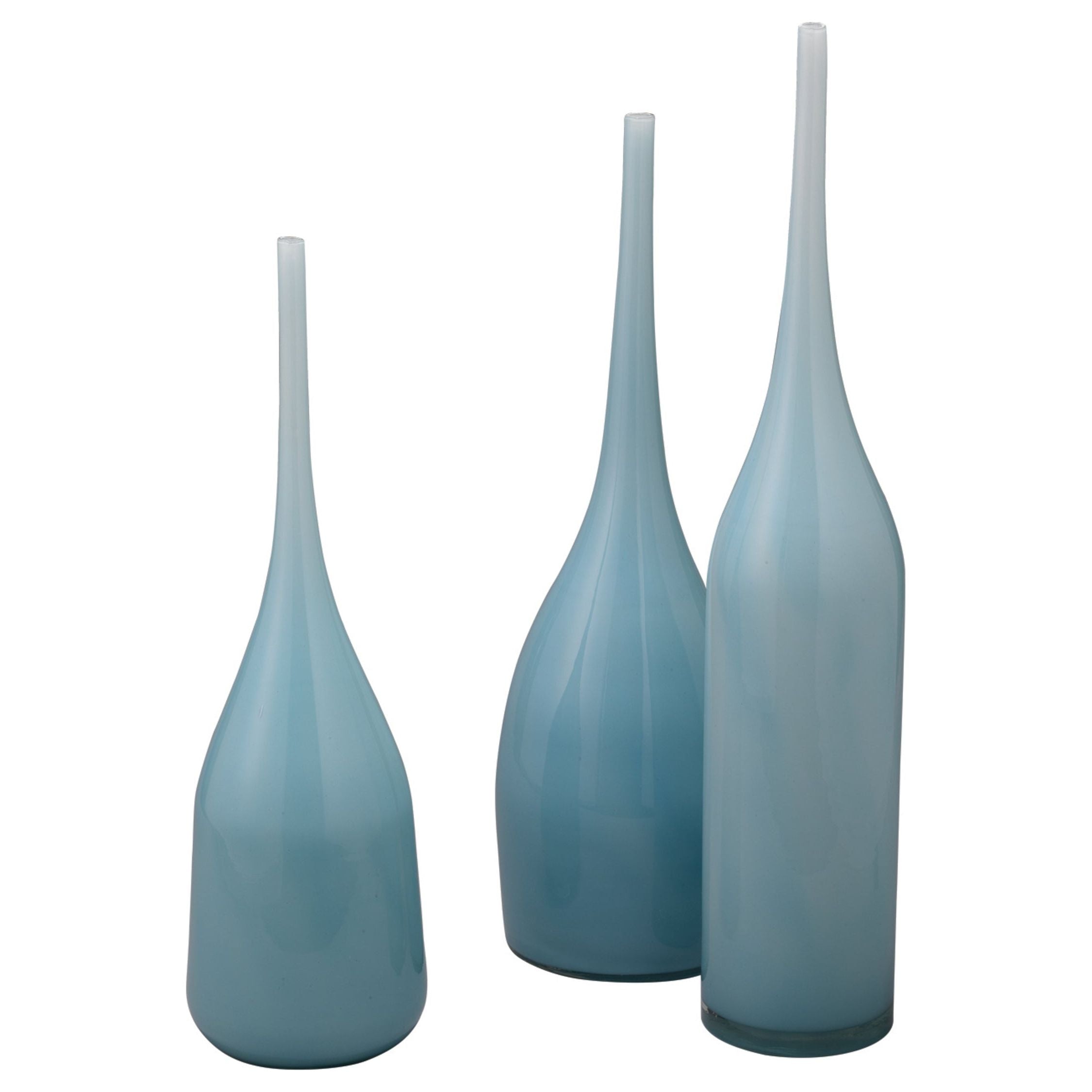 Pixie Decorative Glass Vases (Set of 3) Blue by Jamie Young