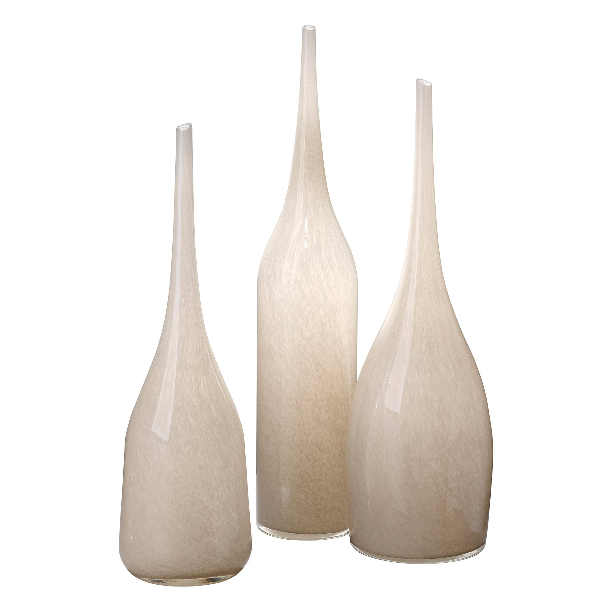 Pixie Decorative Glass Vases (Set of 3) Grey by Jamie Young