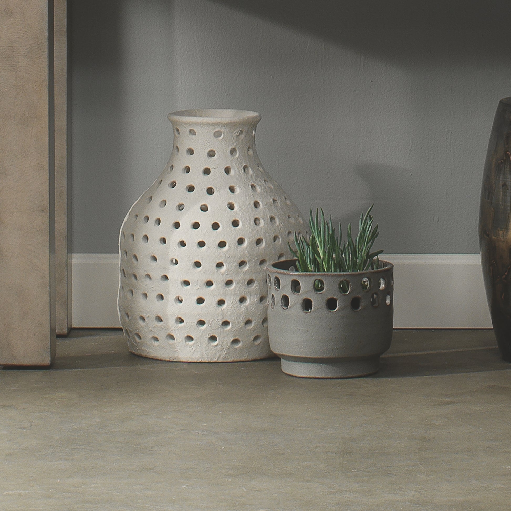 Porous Ceramic Vase, Small by Jamie Young