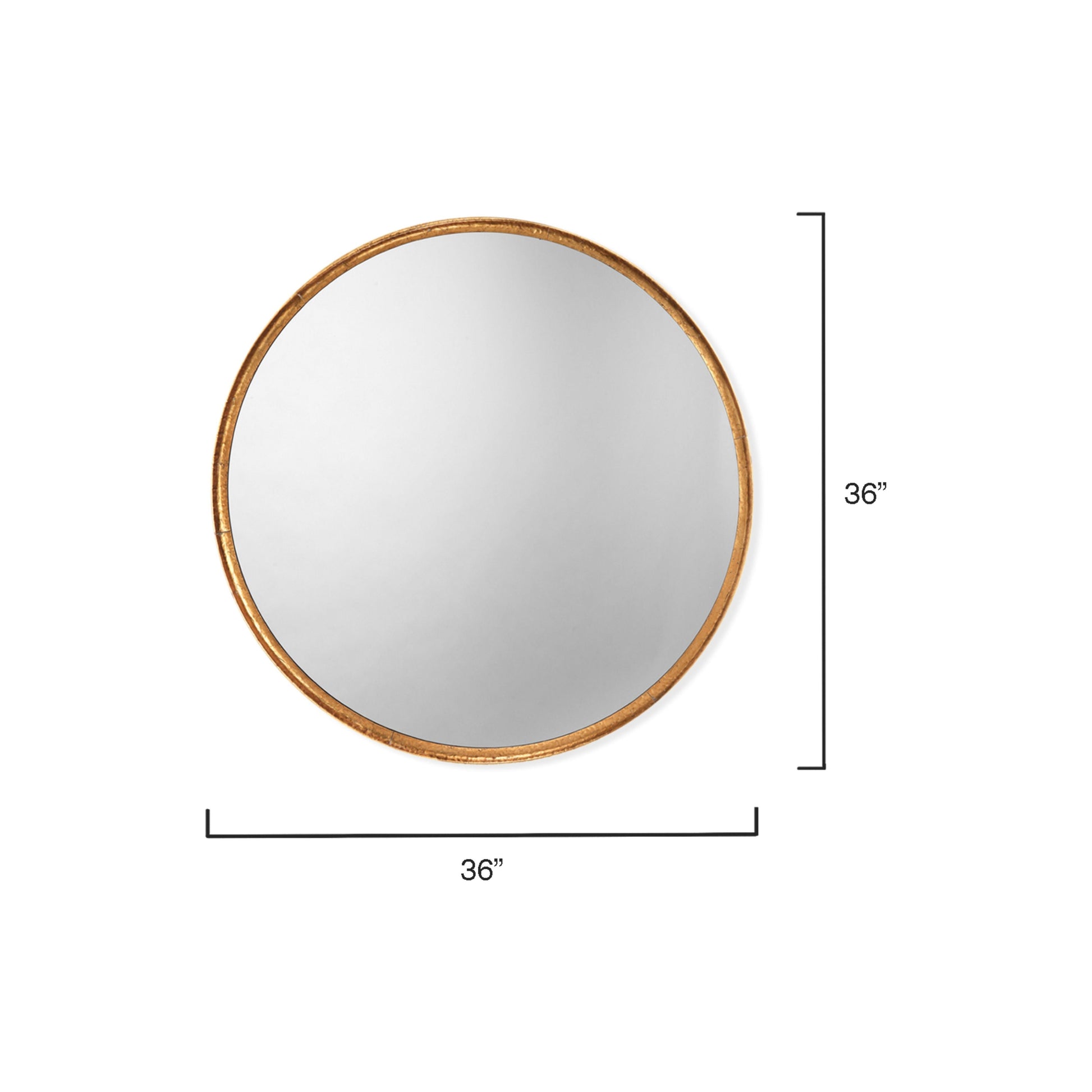 Refined Iron Round Wall Mirror by Jamie Young