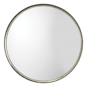 Refined Iron Round Wall Mirror Silver by Jamie Young