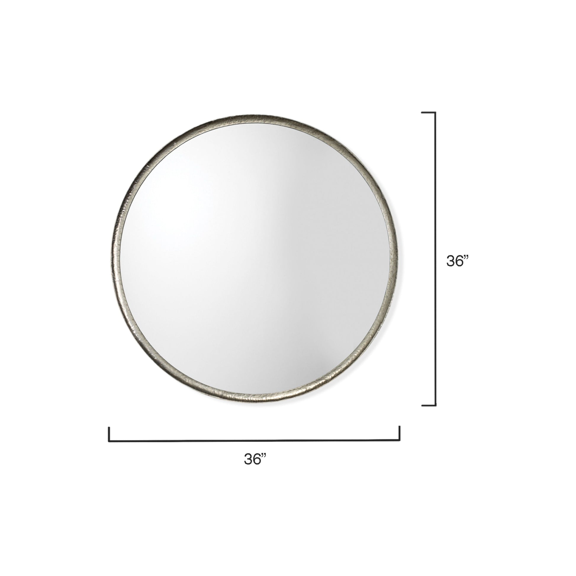 Refined Iron Round Wall Mirror by Jamie Young