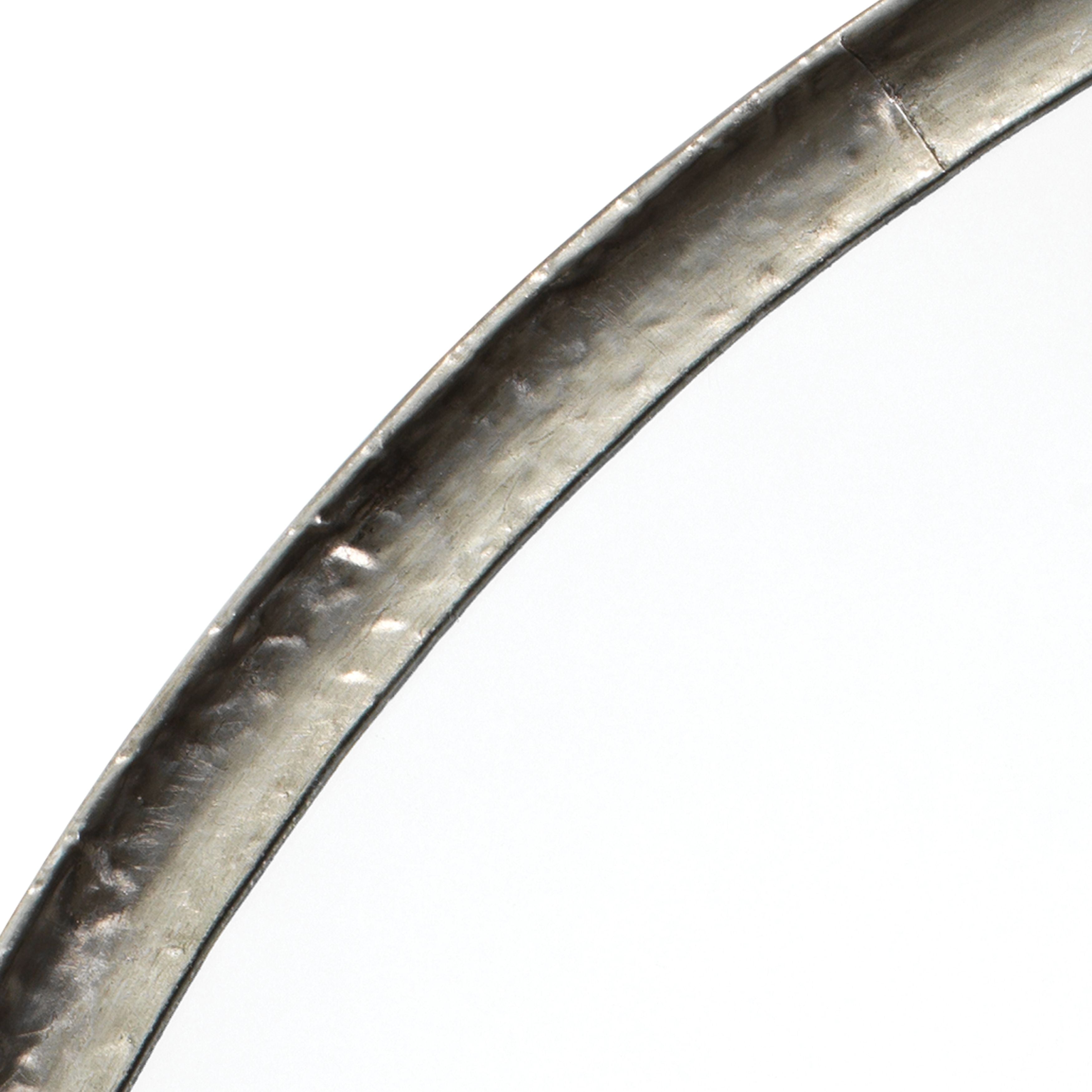Refined Iron Round Wall Mirror by Jamie Young