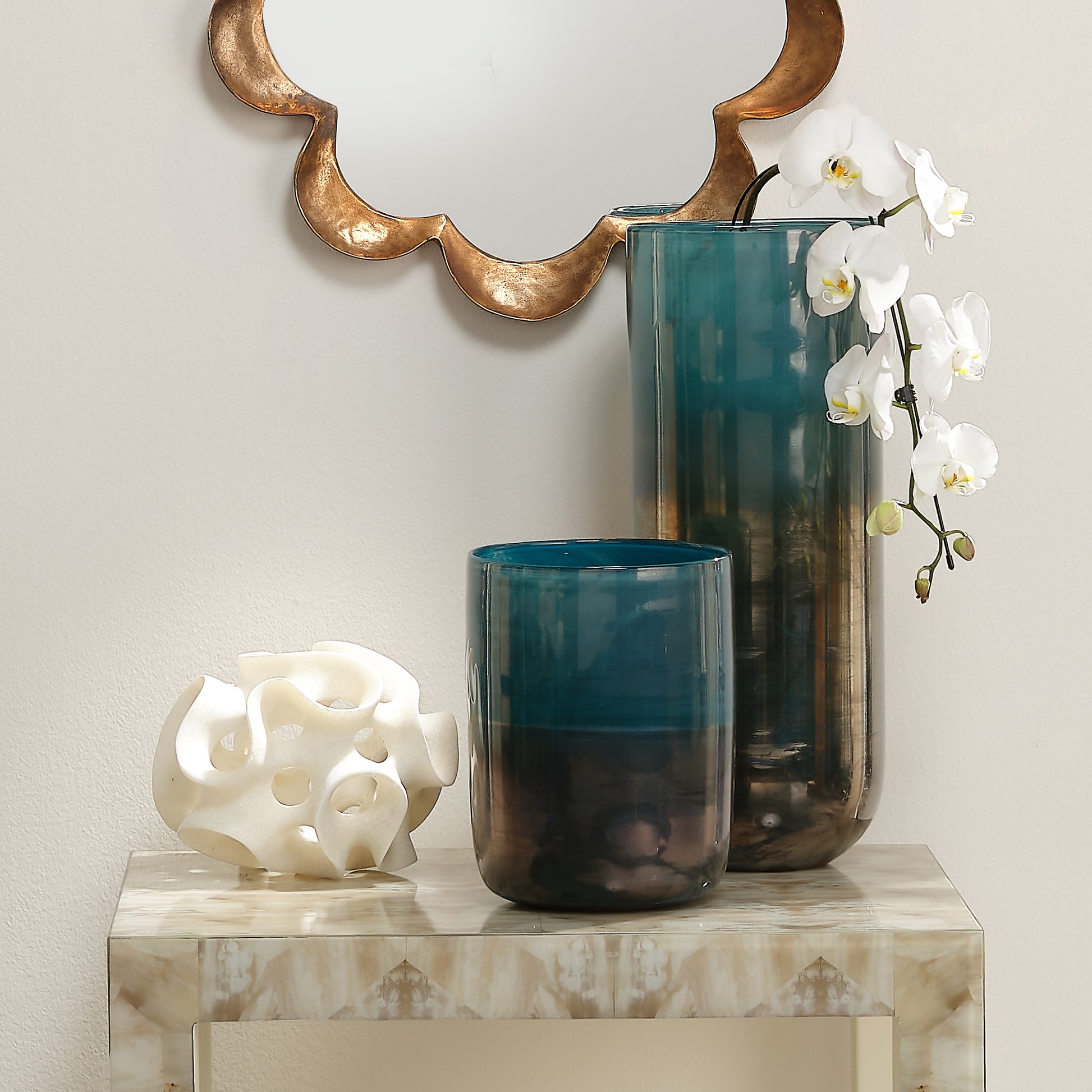 Ribbon Resin Decorative Sphere by Jamie Young