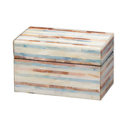Roosevelt Blue Mother of Pearl Decorative Box Small by Jamie Young