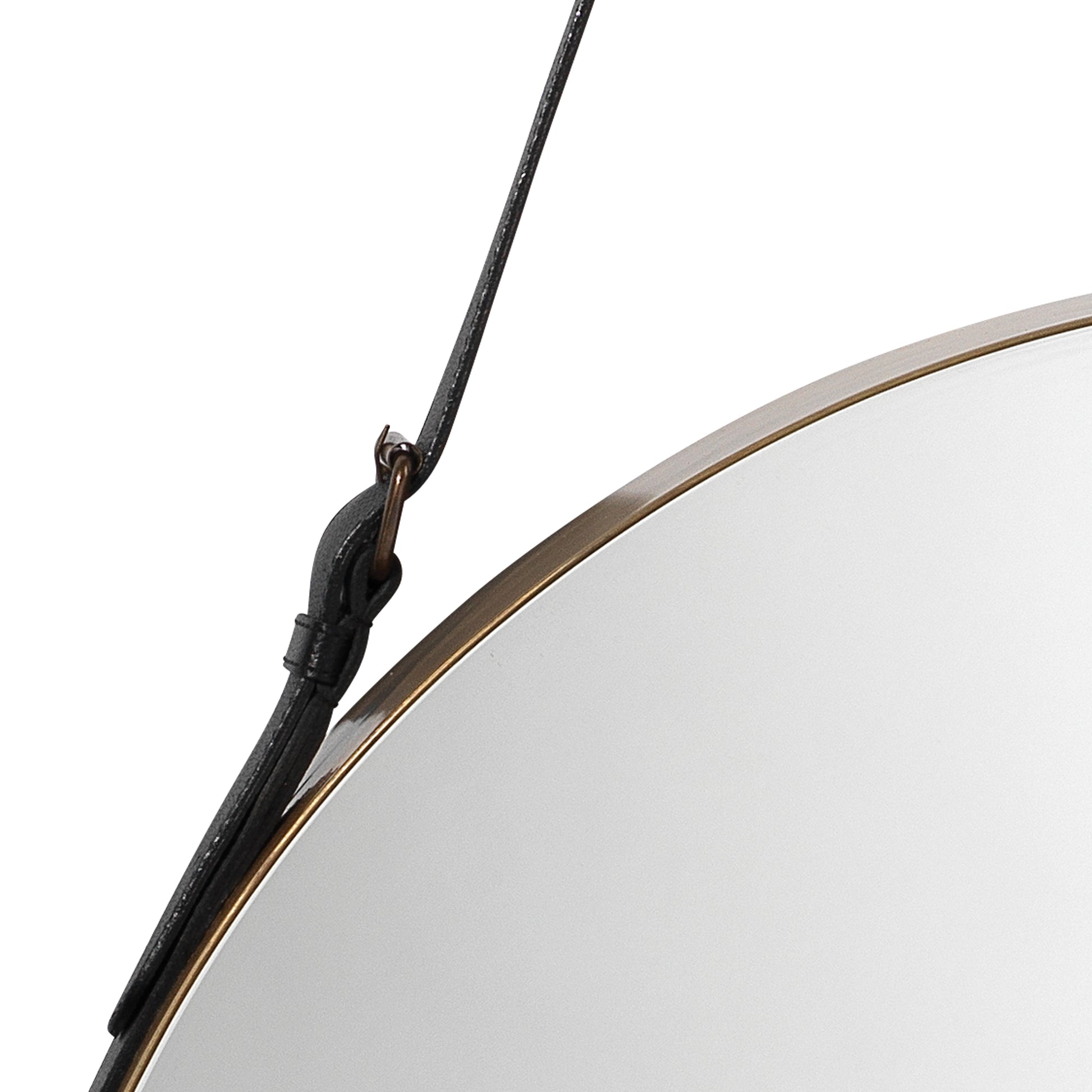 Round Steel Round Wall Mirror by Jamie Young