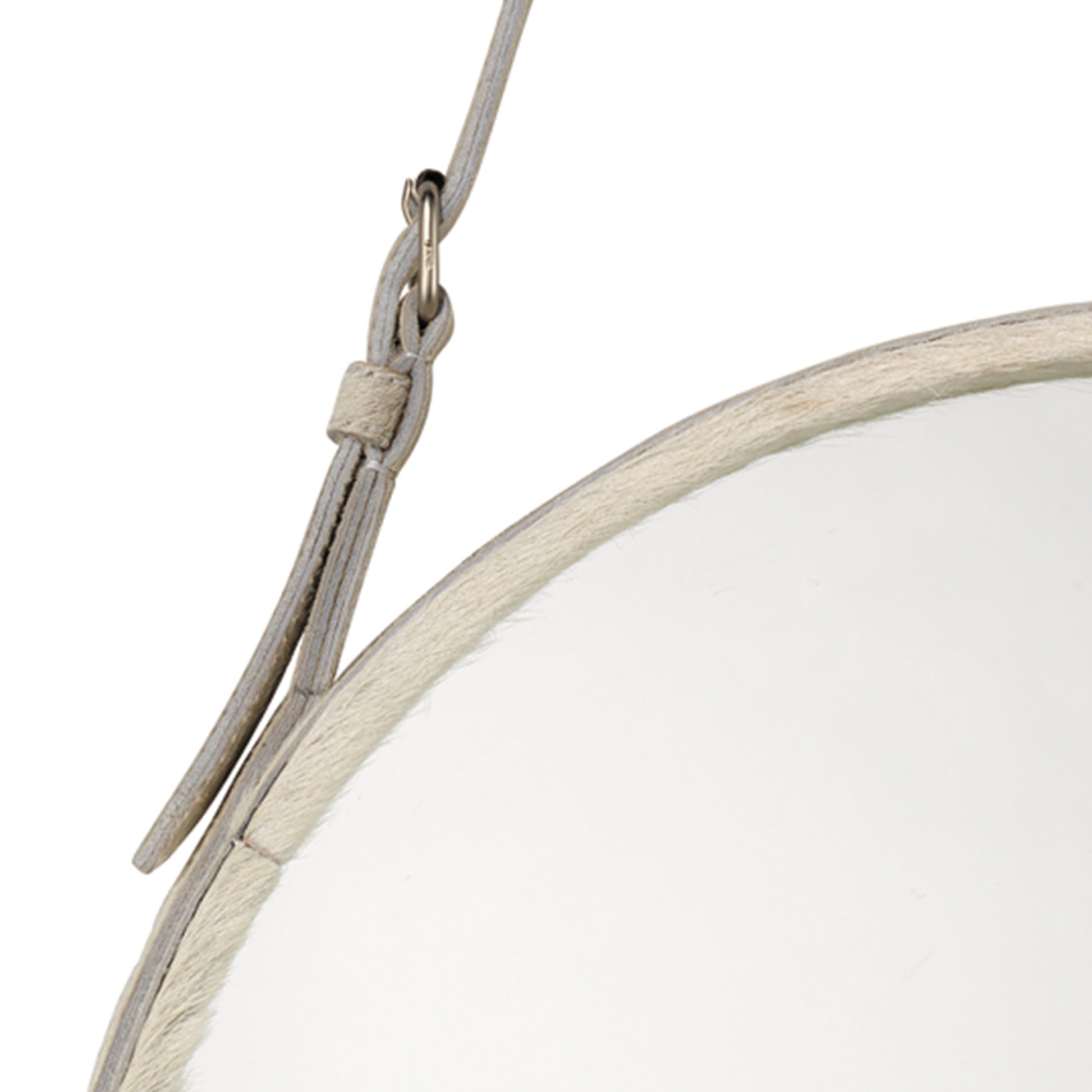 Round Steel Round Wall Mirror by Jamie Young