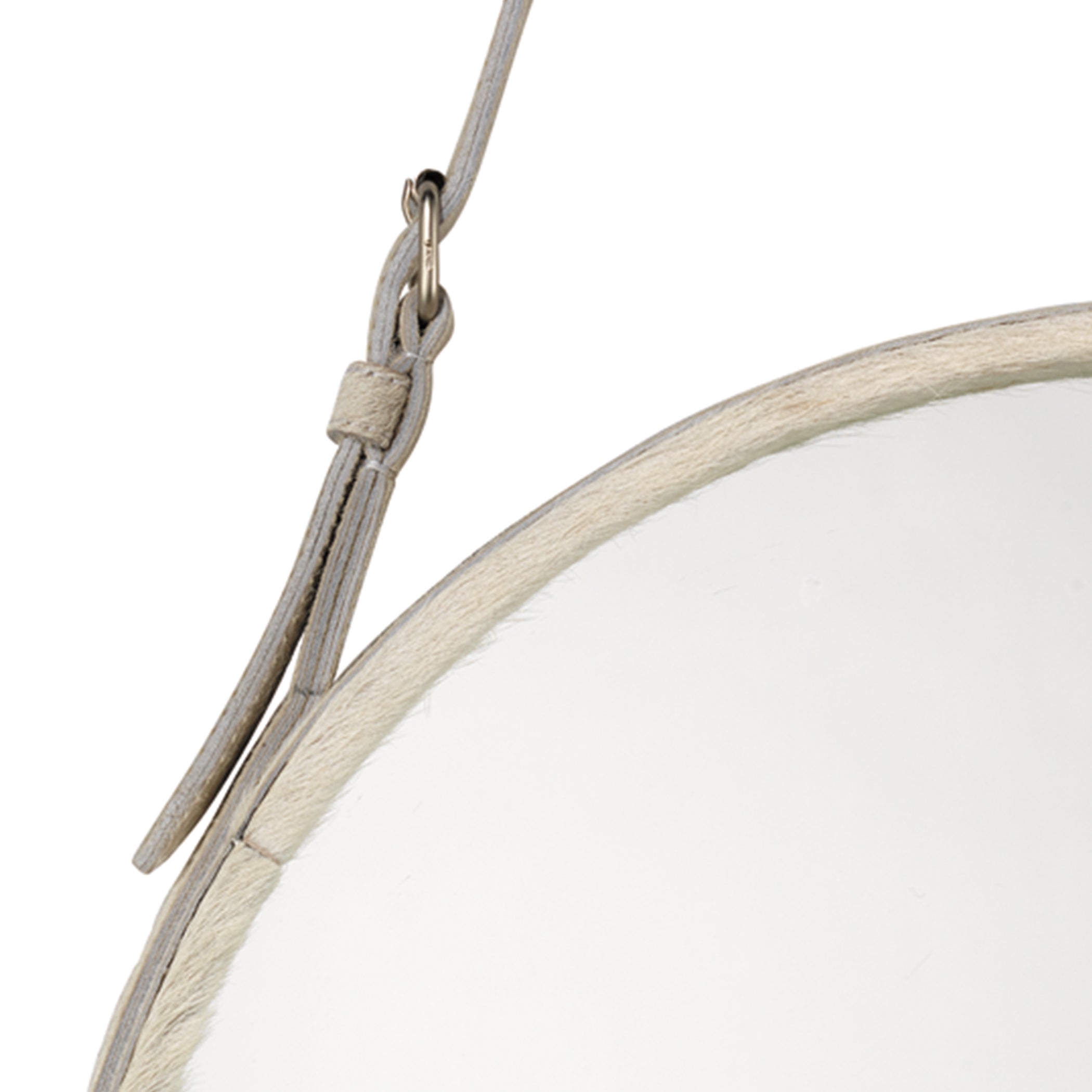 Round Steel Round Wall Mirror by Jamie Young