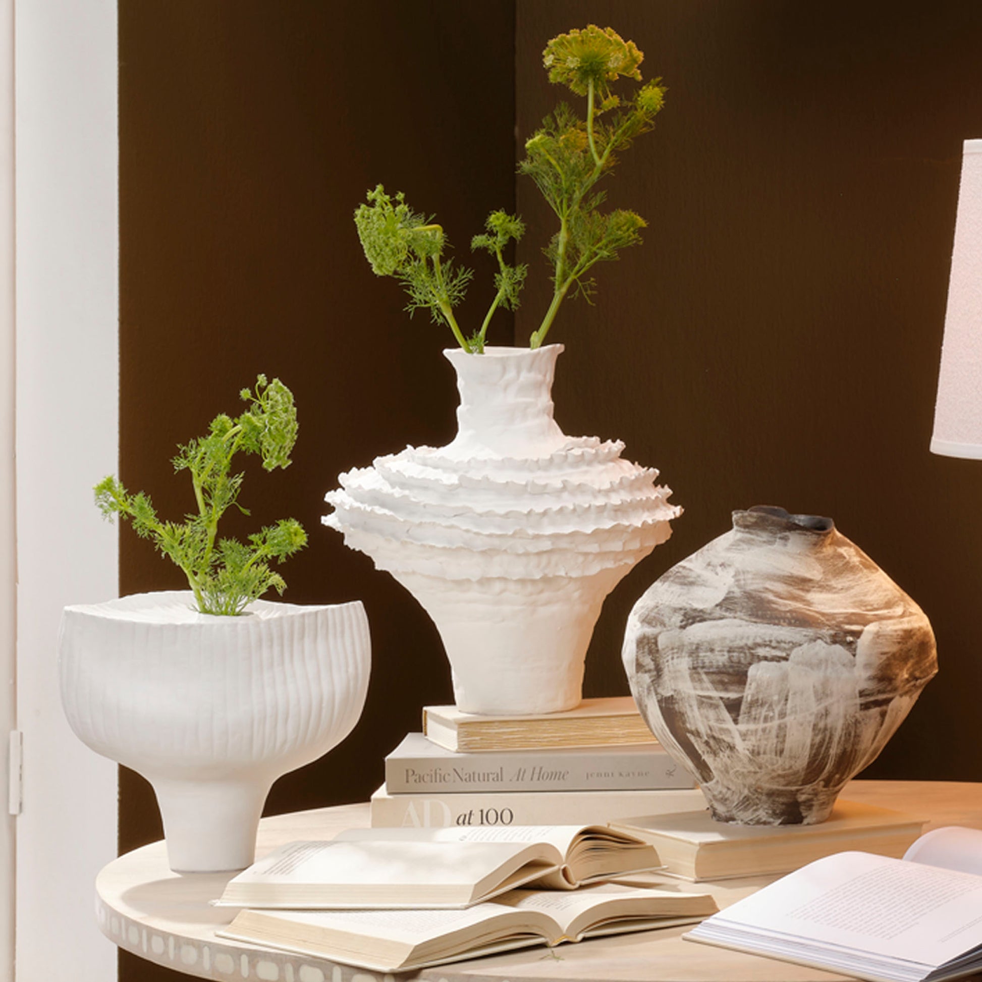 Ruffle Ceramic Decorative Vase by Jamie Young