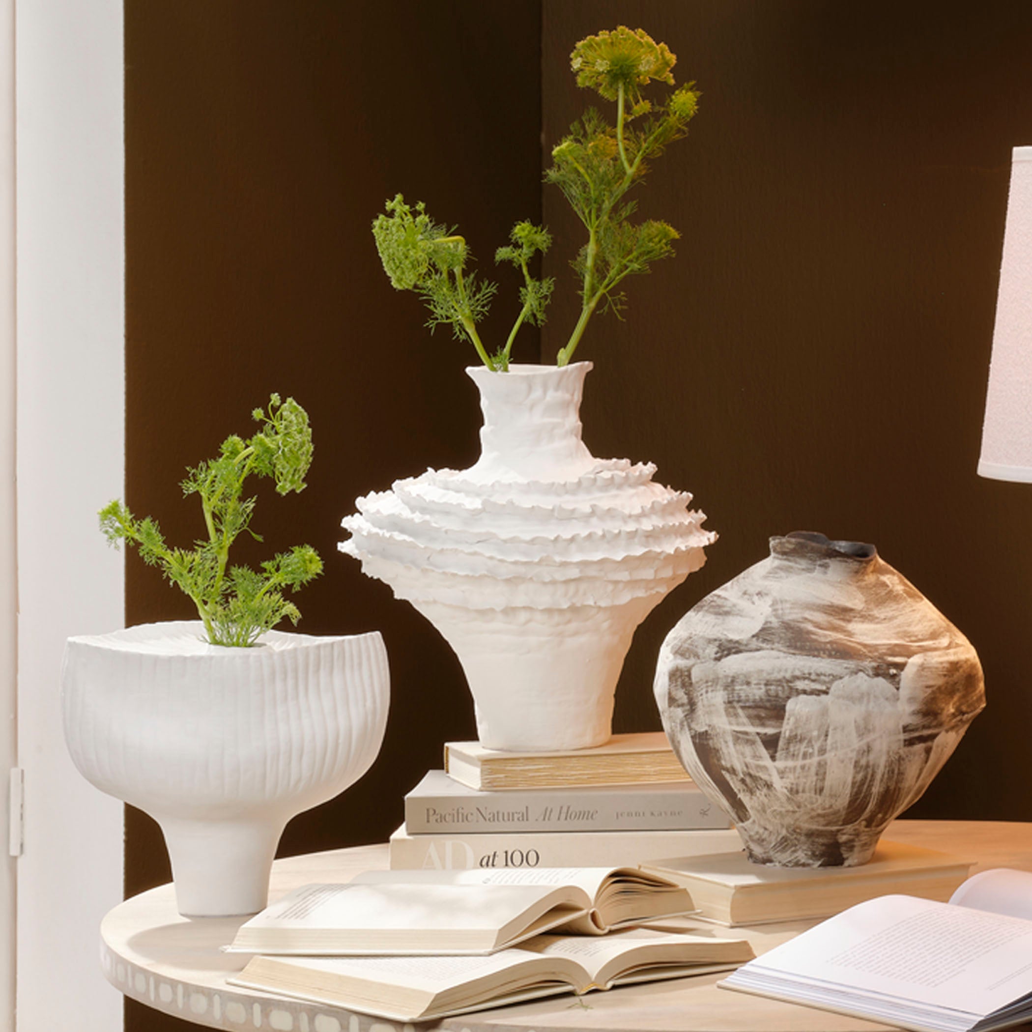 Ruffle Ceramic Decorative Vase by Jamie Young
