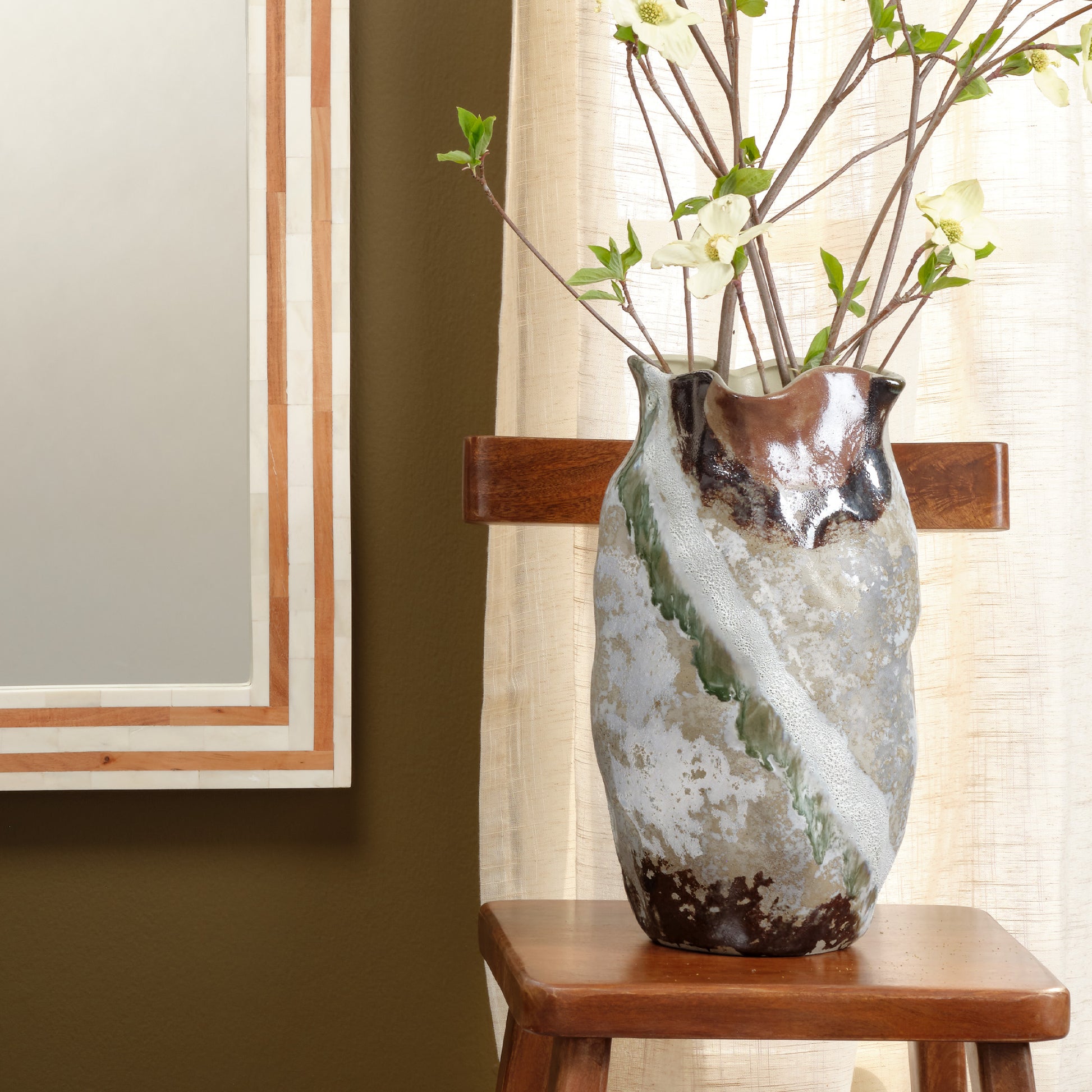 Sandcastle Ceramic Decorative Vase, Large by Jamie Young