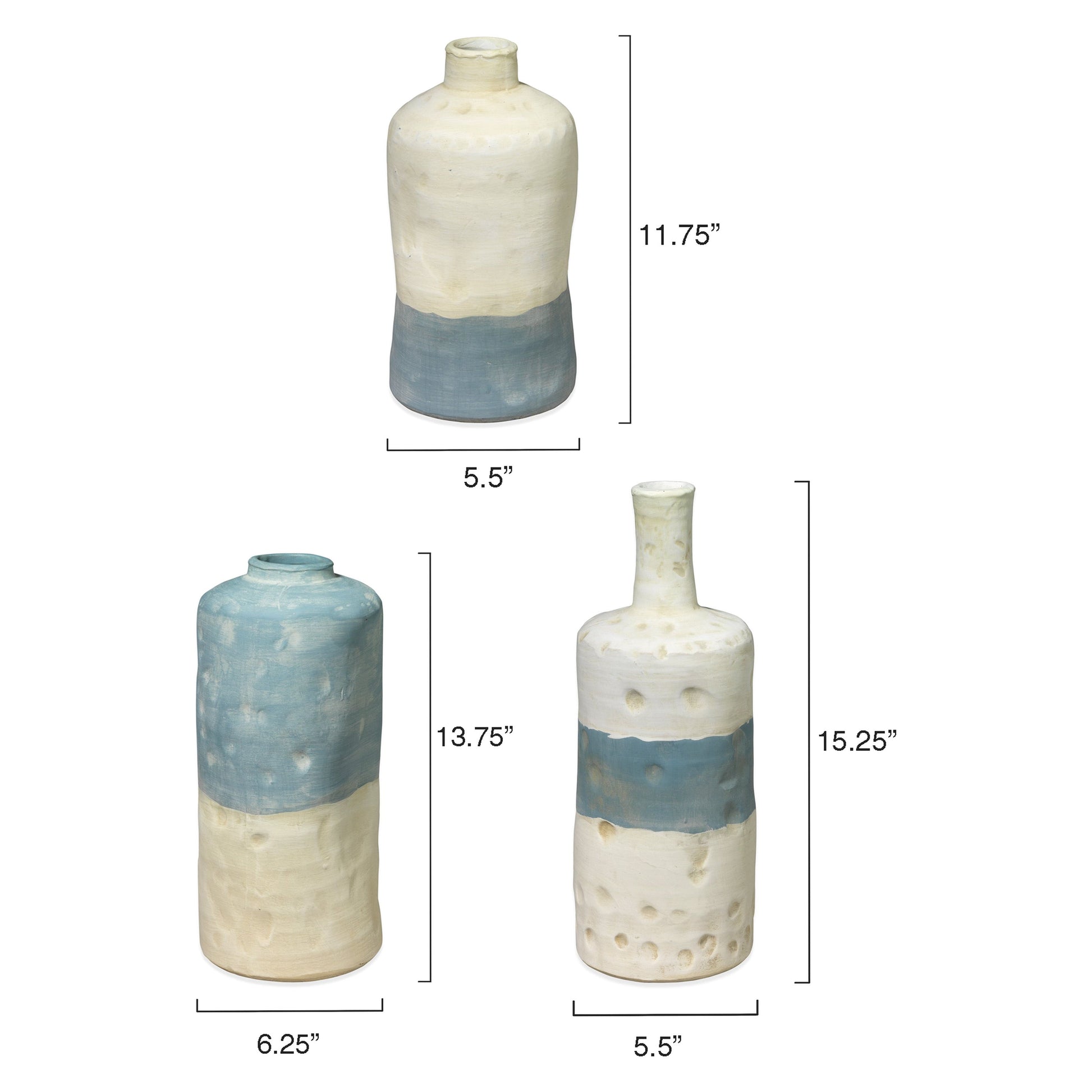 Sedona Ceramic Decorative Vessels (Set of 3) by Jamie Young