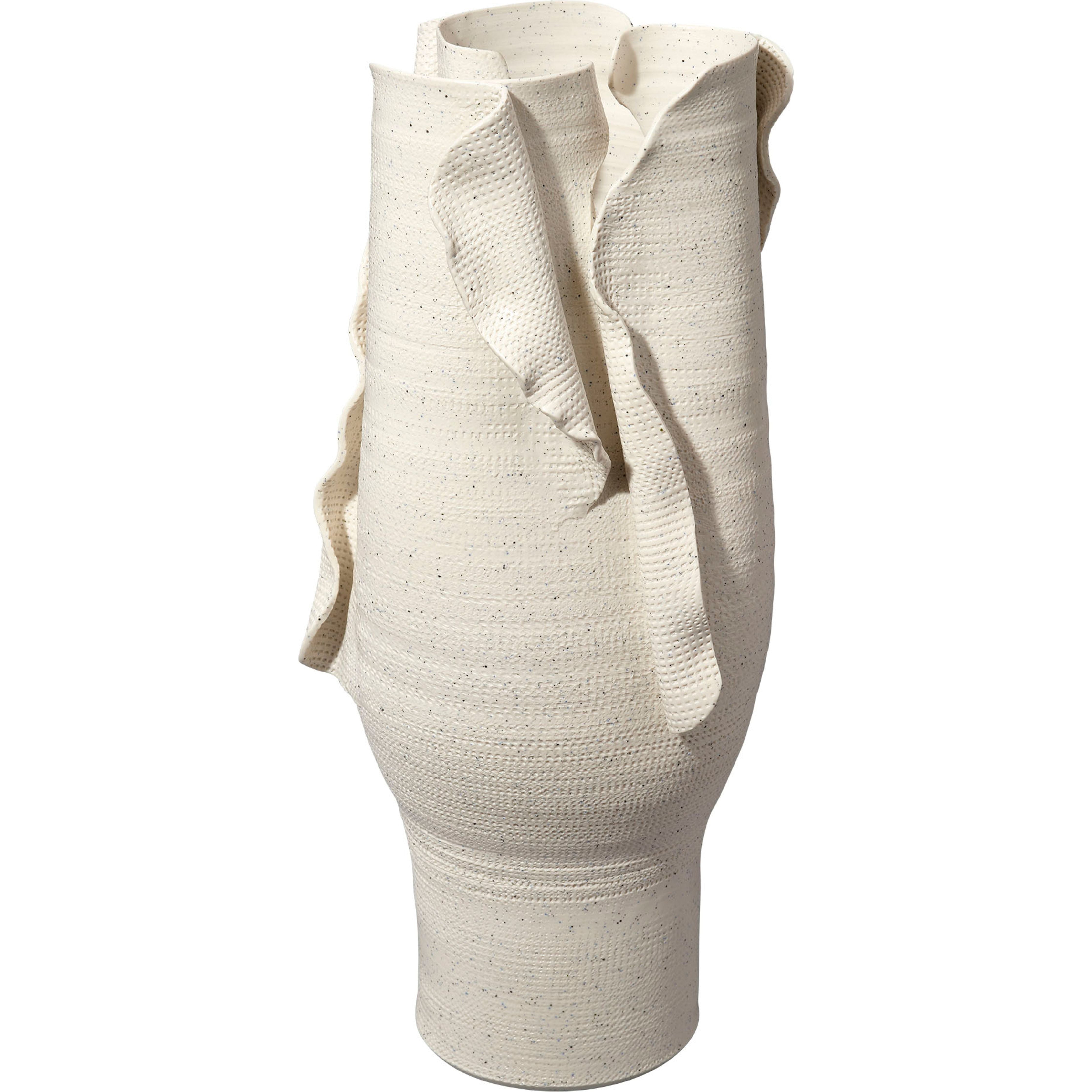 Severed Tall Porcelain Decorative Vessel by Jamie Young
