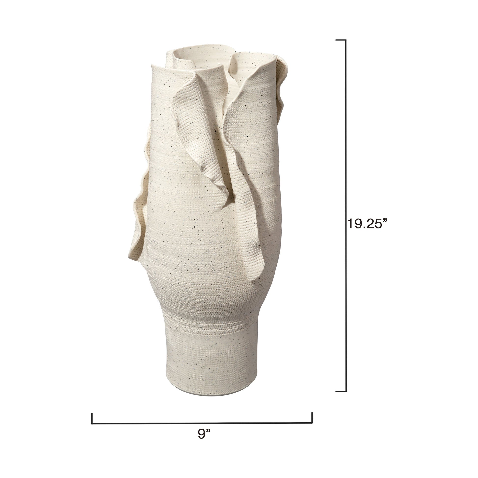 Severed Tall Porcelain Decorative Vessel by Jamie Young