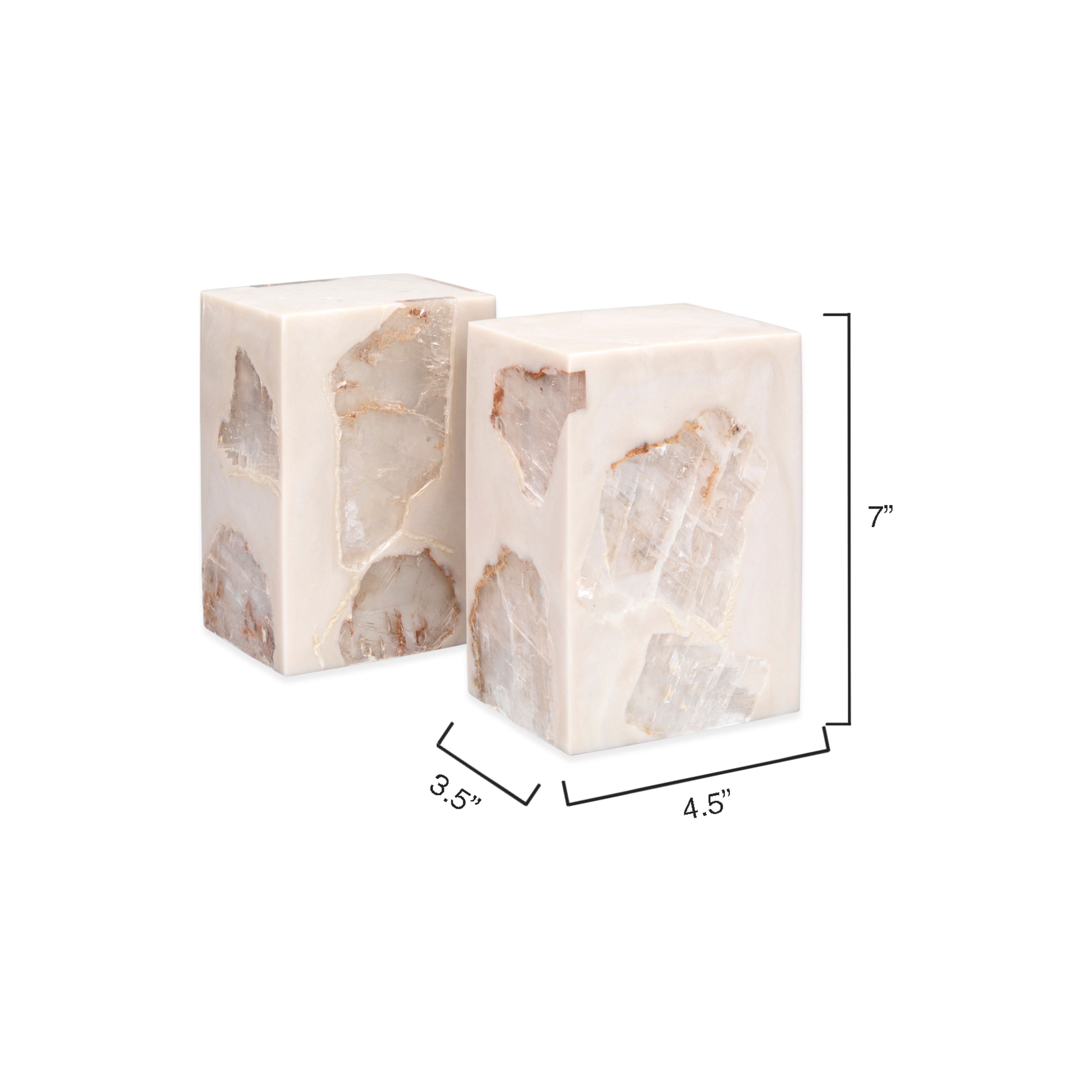Slab Mica Bookends (Set of 2) by Jamie Young