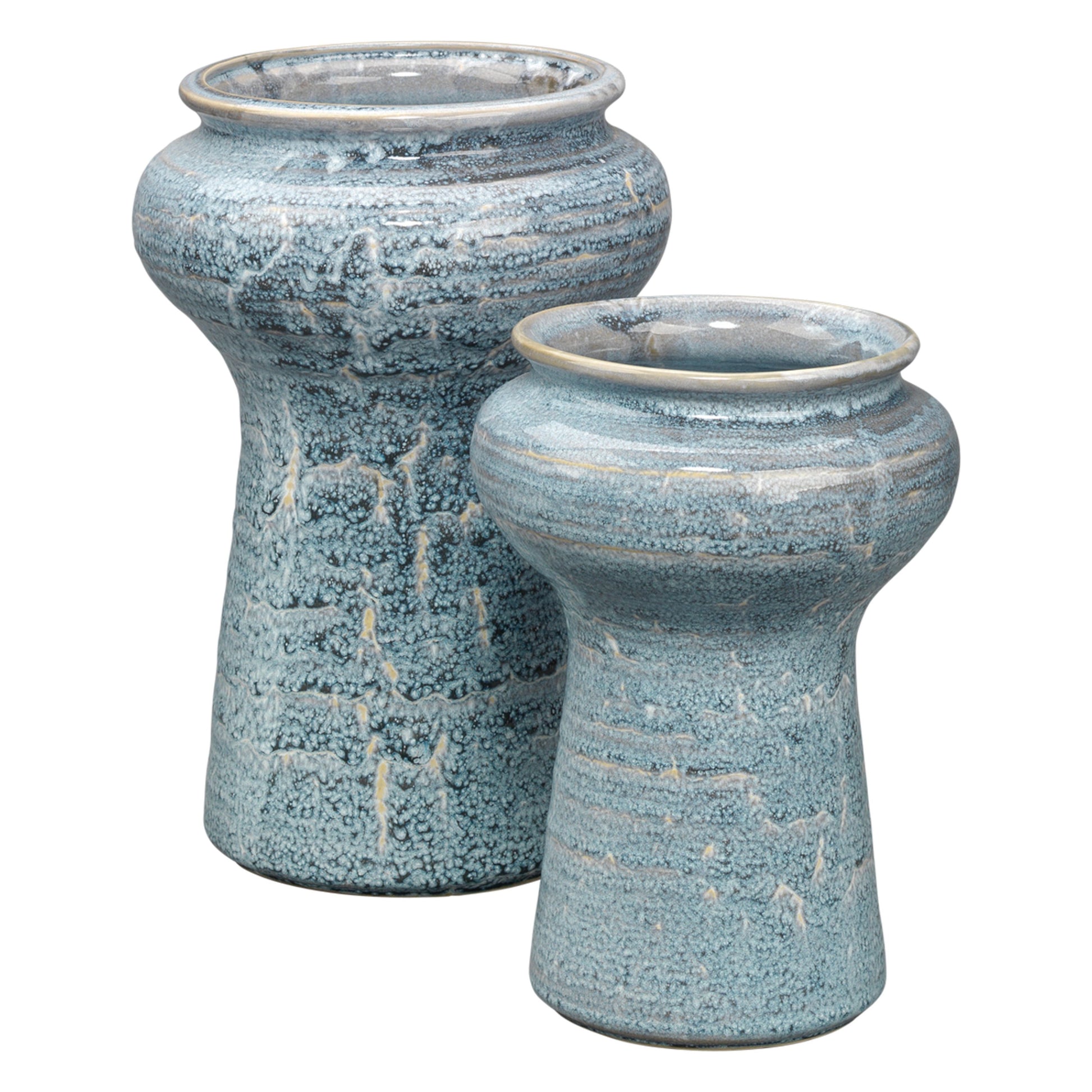 Snorkel Ceramic Decorative Set of 2 Vases by Jamie Young