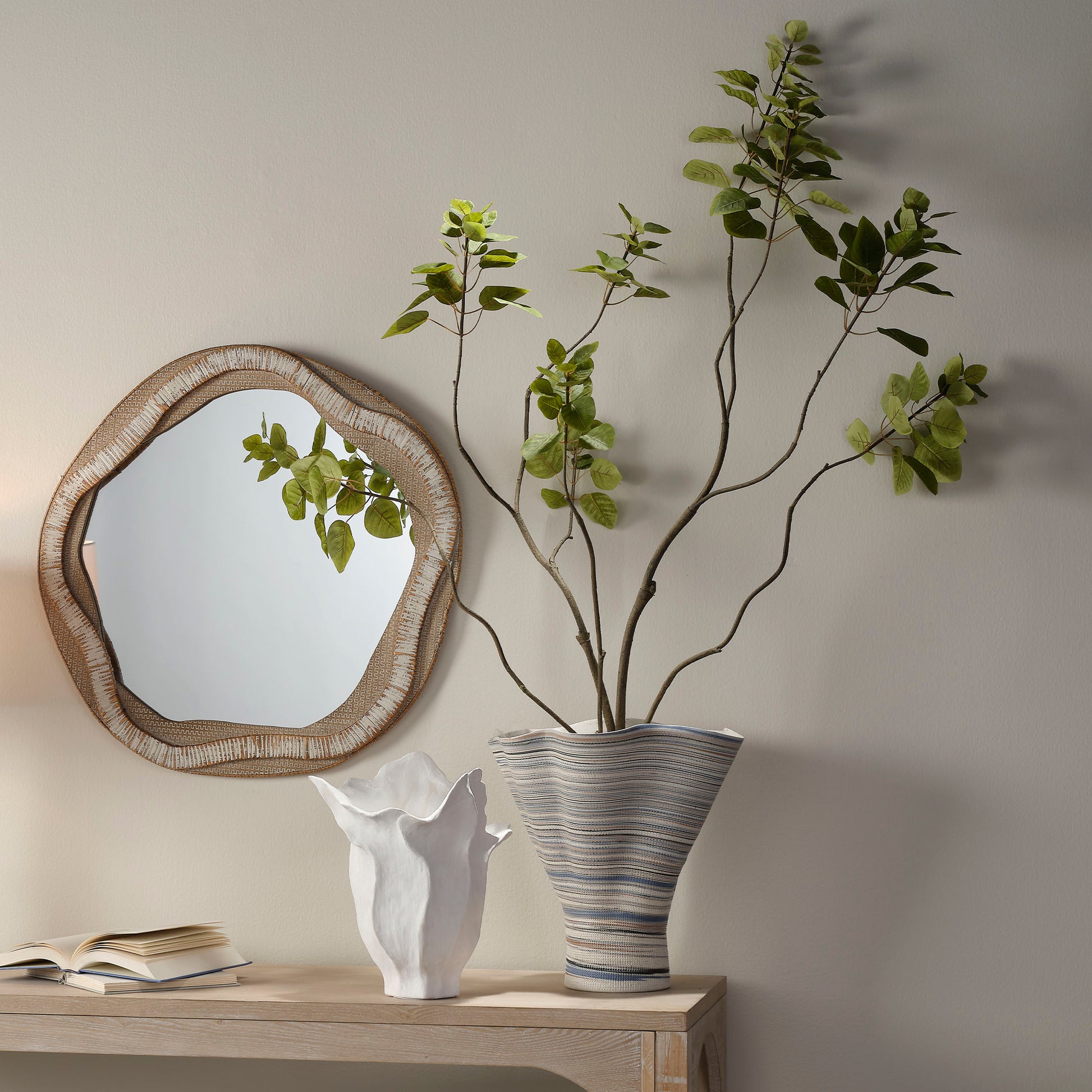 Splayed Porcelain Decorative Vase by Jamie Young