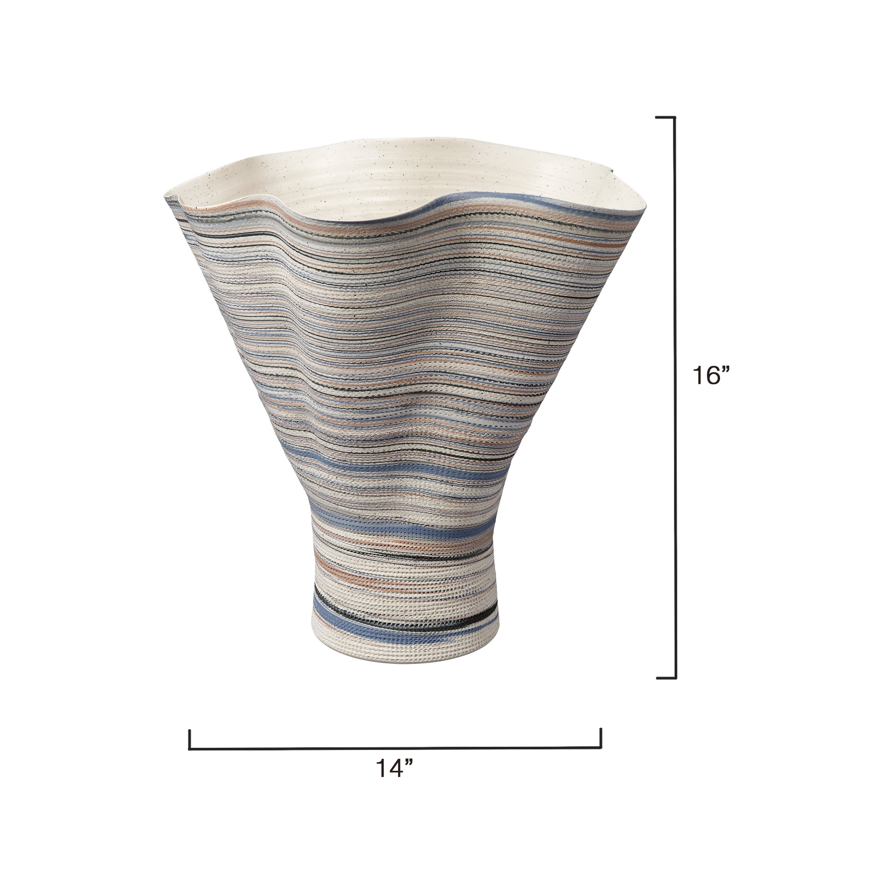 Splayed Porcelain Decorative Vase by Jamie Young
