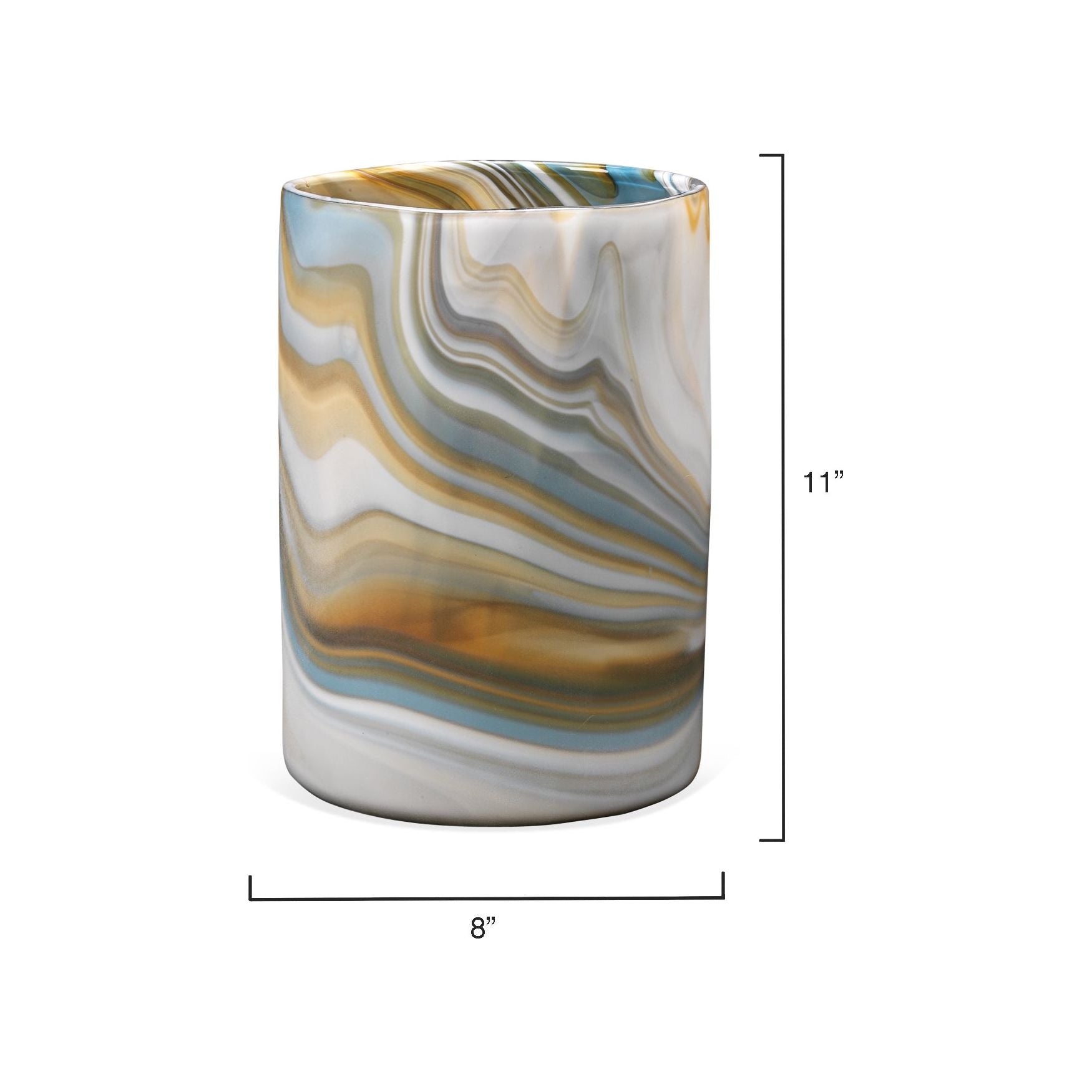 Terrene Hand Blown Decorative Glass Vase, Medium by Jamie Young