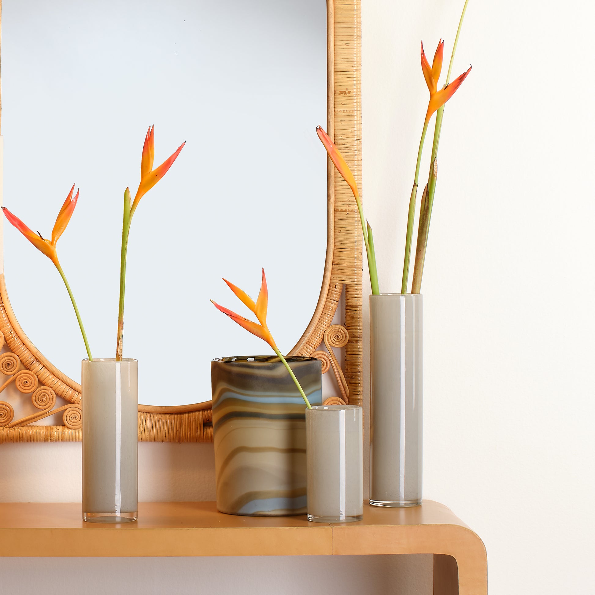 Terrene Hand Blown Decorative Glass Vase, Medium by Jamie Young
