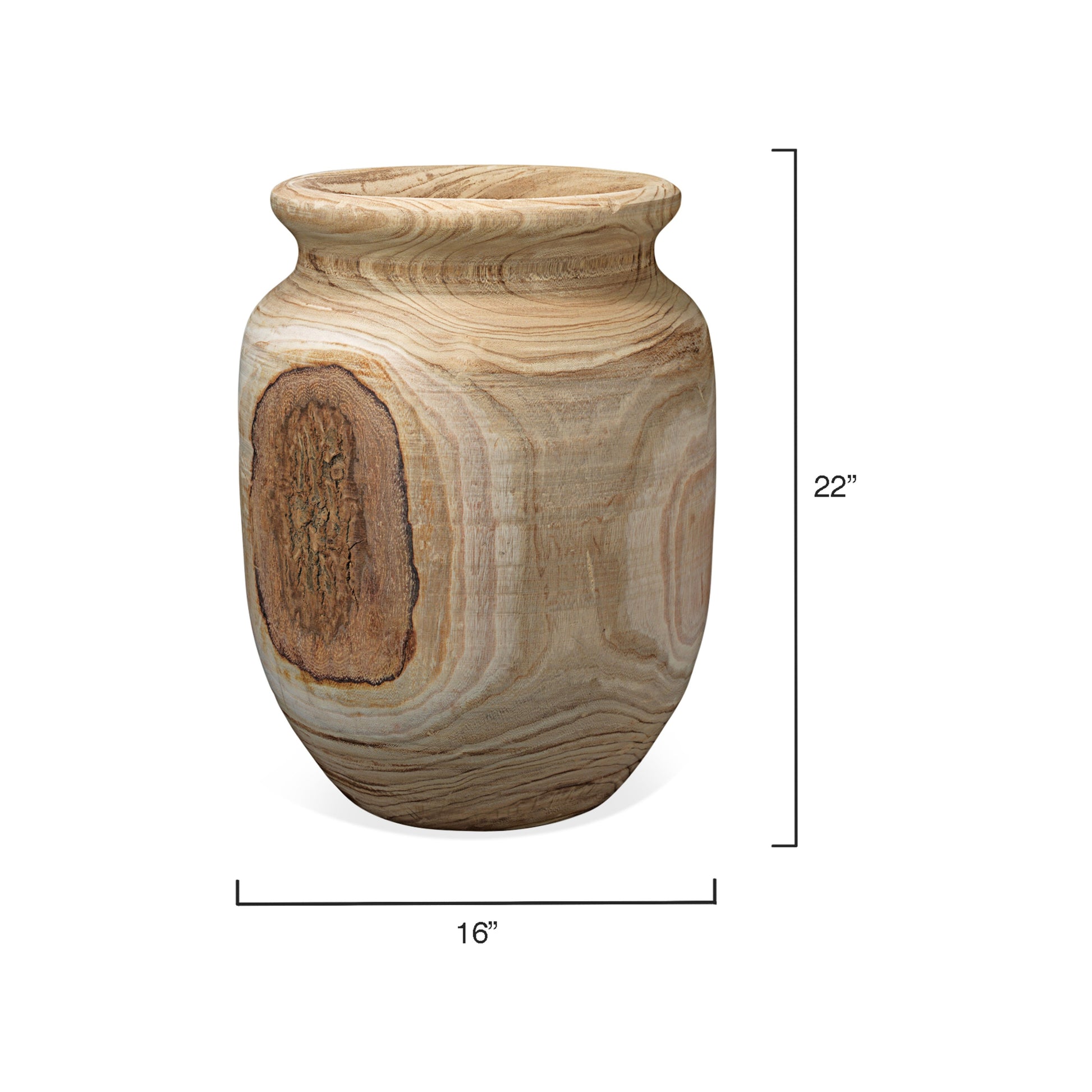 Topanga Wooden Decorative Vase by Jamie Young