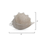 Triton Hand Blown Decorative Glass Shell, Grey by Jamie Young