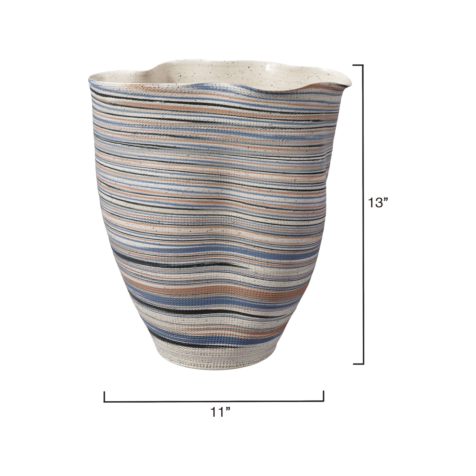 Undulation Porcelain Decorative Vase by Jamie Young