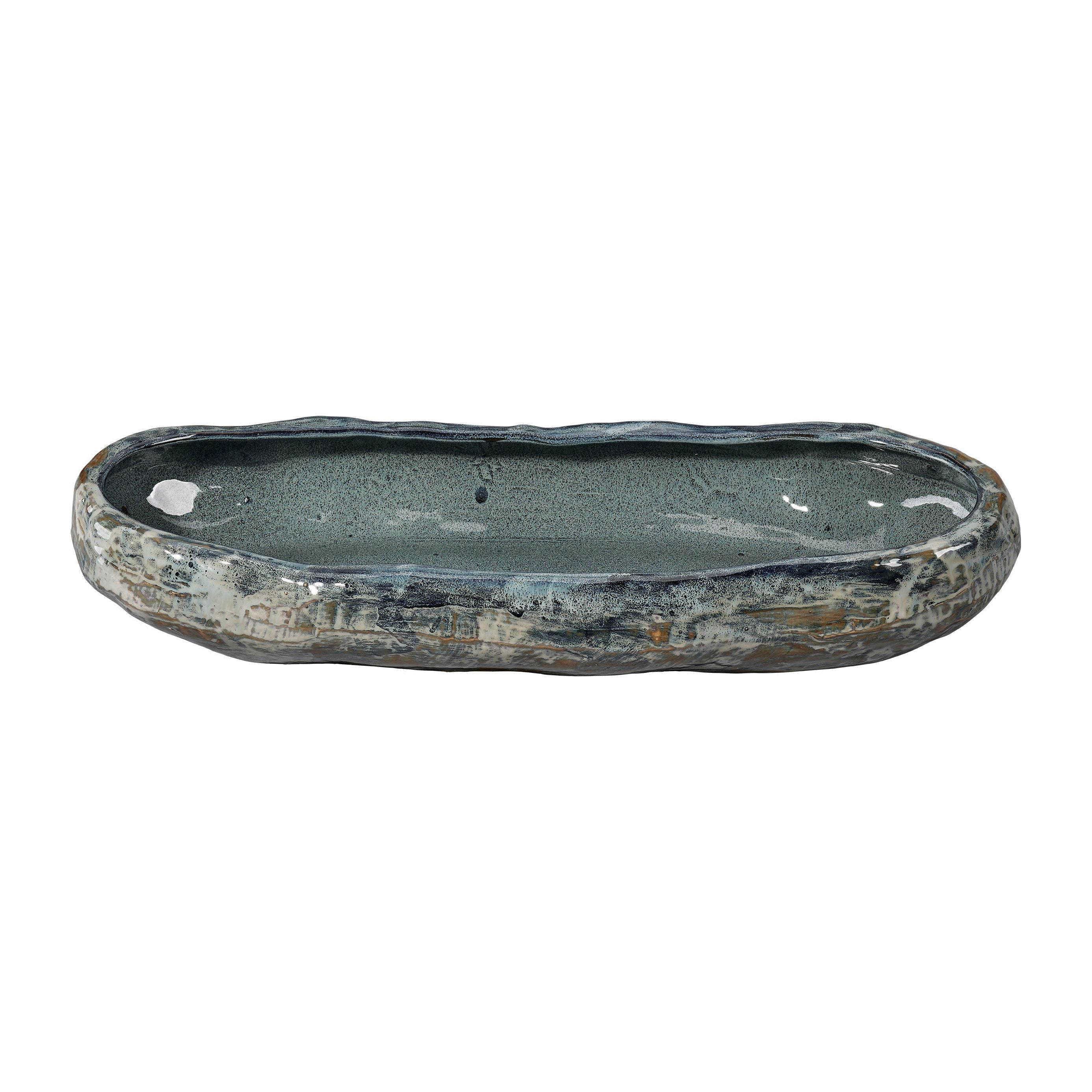 Unearthed Oval Ceramic Decorative Bowl by Jamie Young