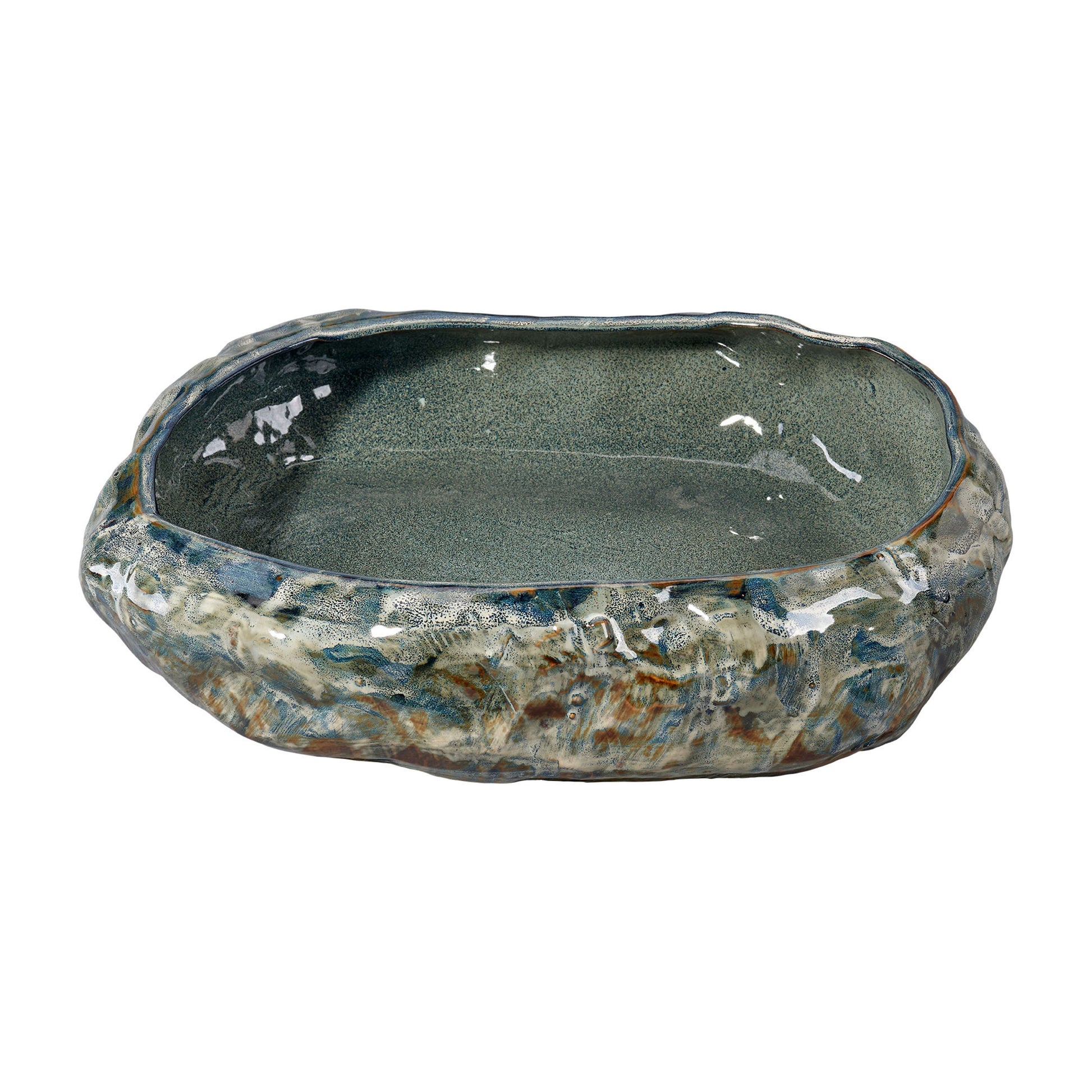Unearthed Round Ceramic Decorative Bowl by Jamie Young