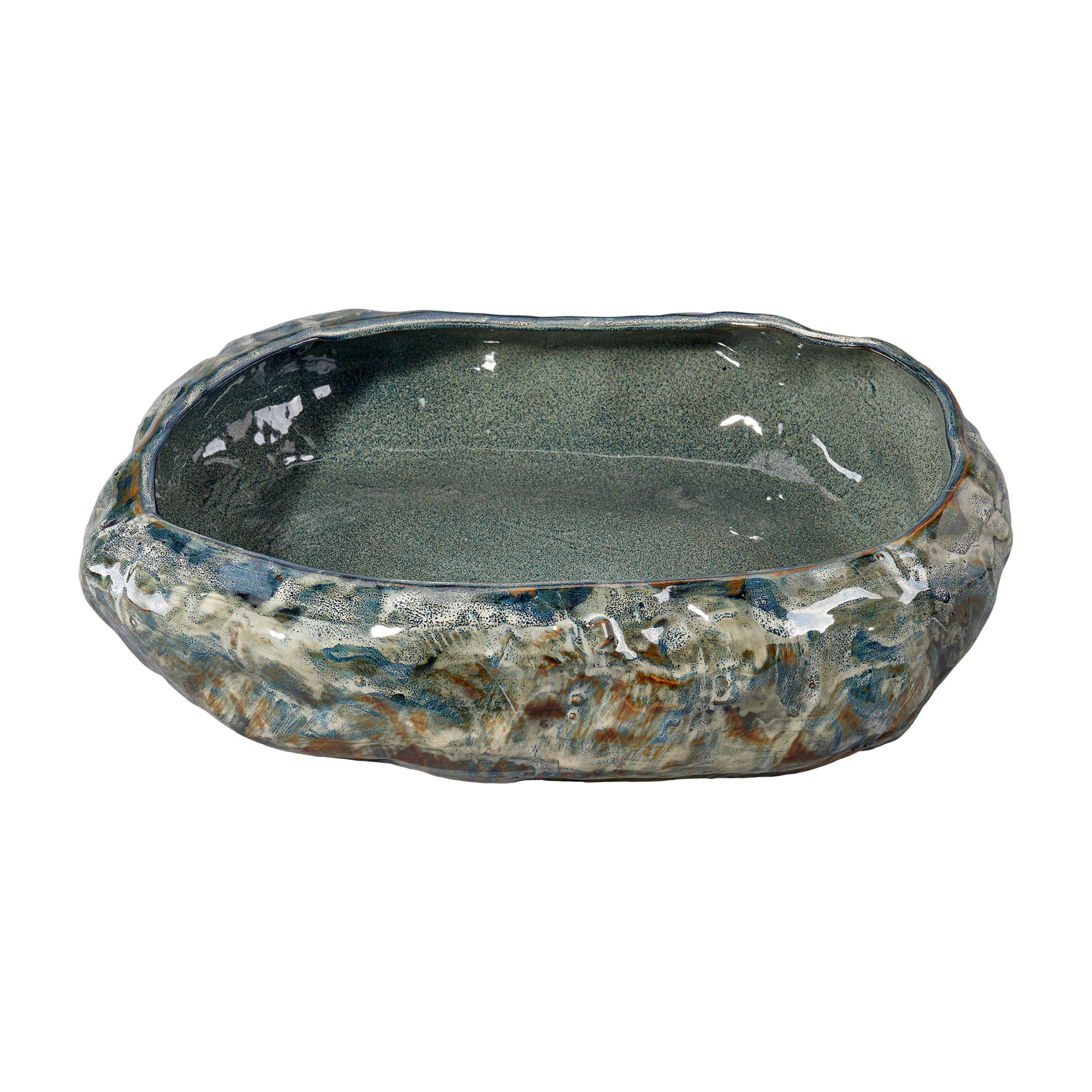 Unearthed Round Ceramic Decorative Bowl by Jamie Young