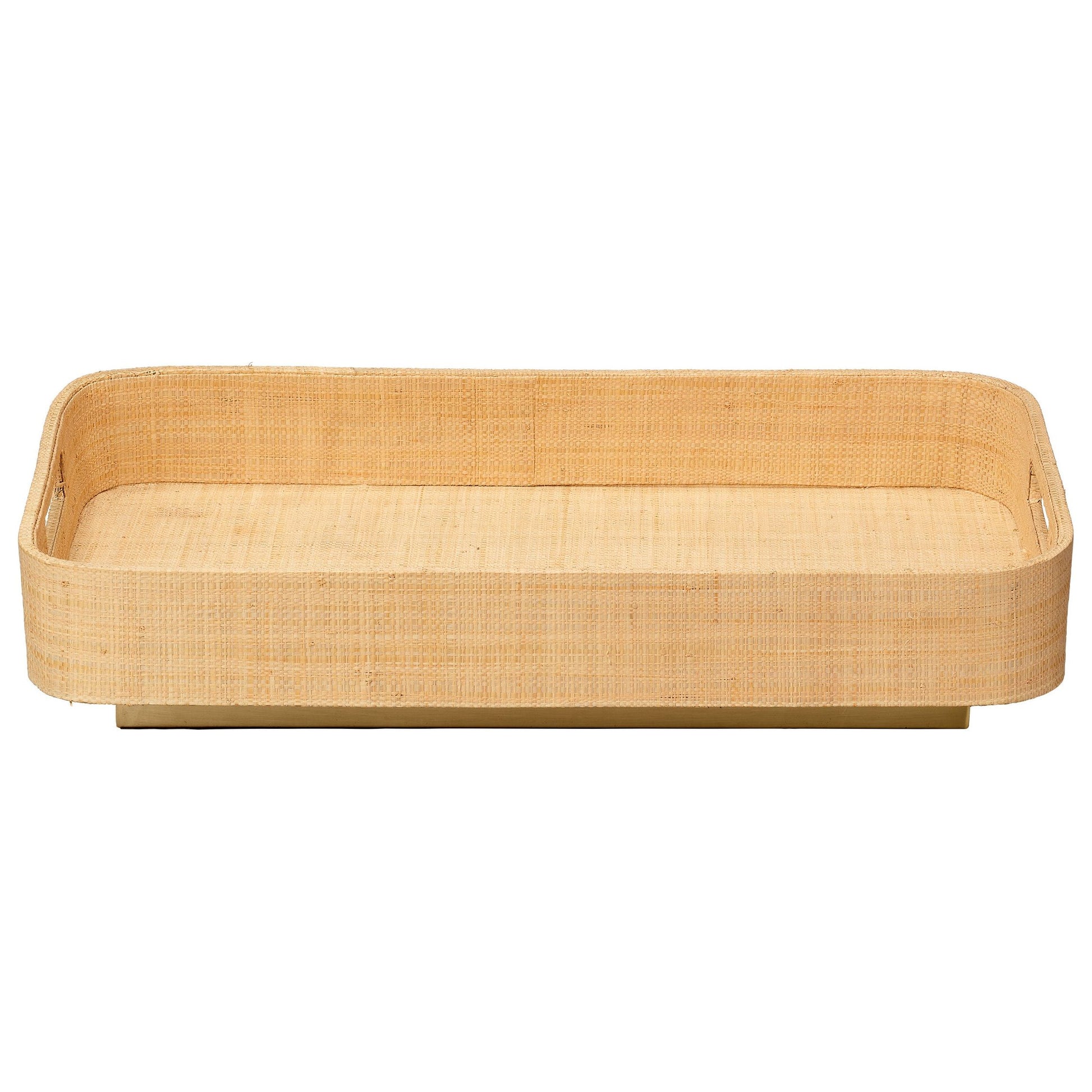 Utopia Footed Decorative Tray Natural by Jamie Young