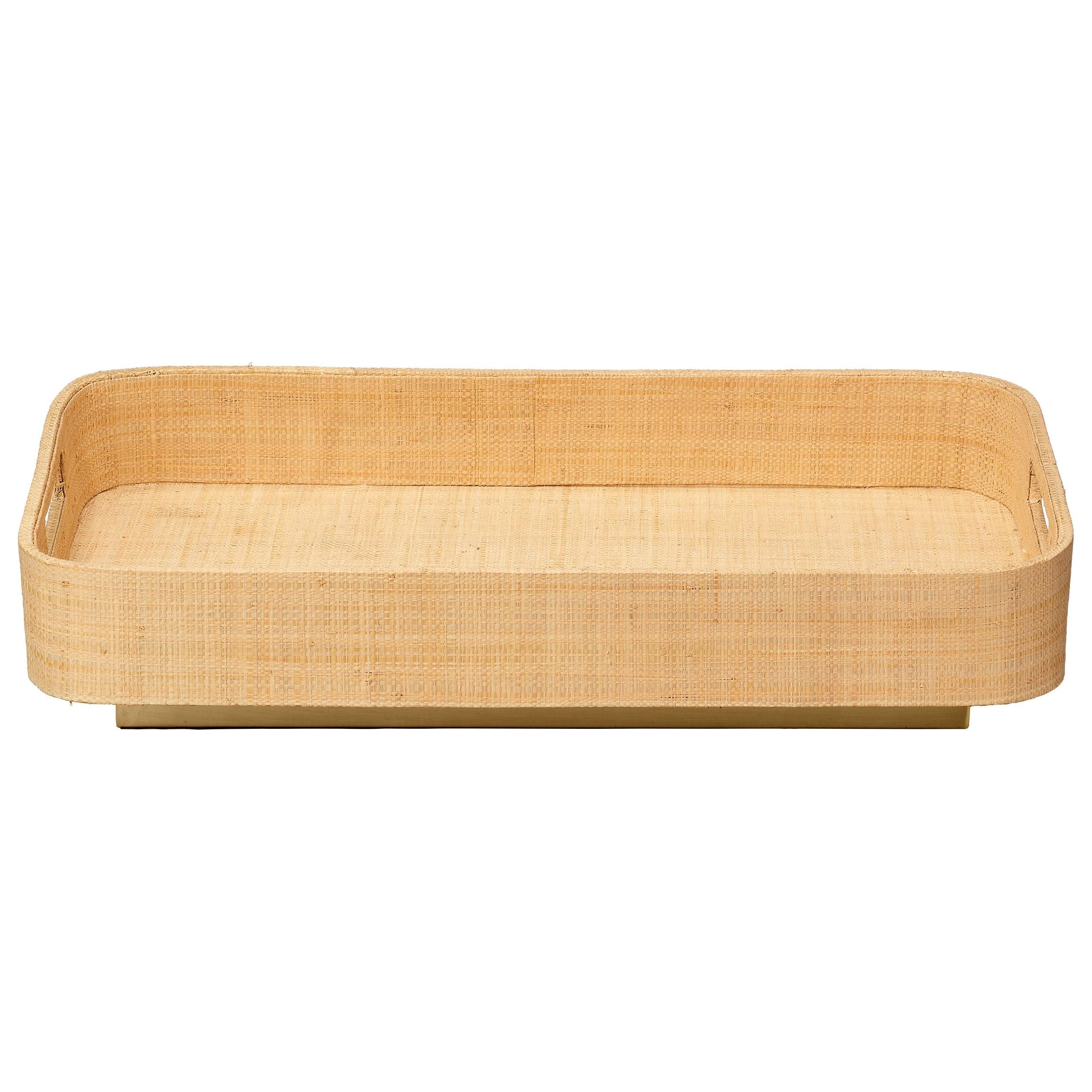 Utopia Footed Decorative Tray Natural by Jamie Young