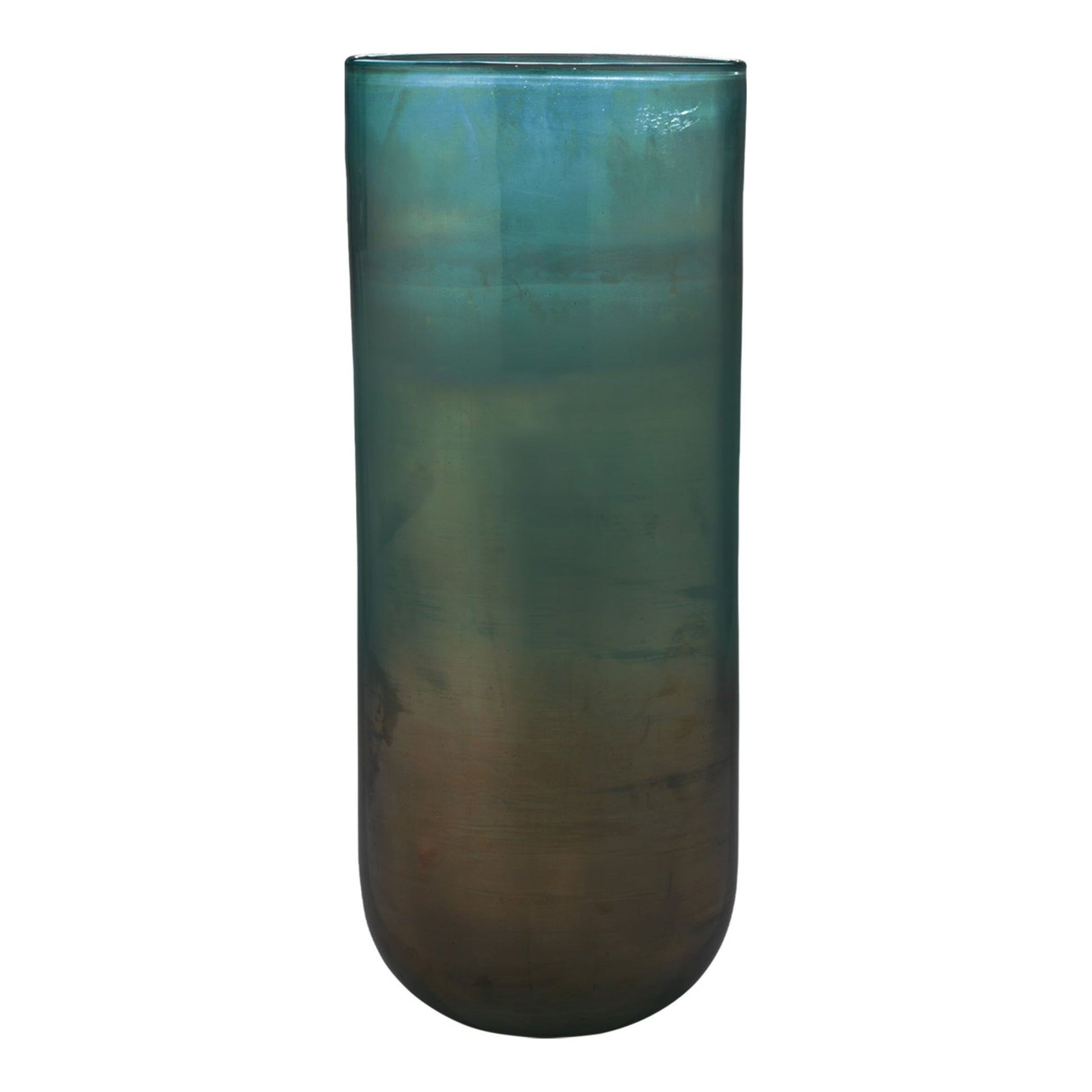 Vapor Hand Blown Decorative Glass Vase, Aqua by Jamie Young