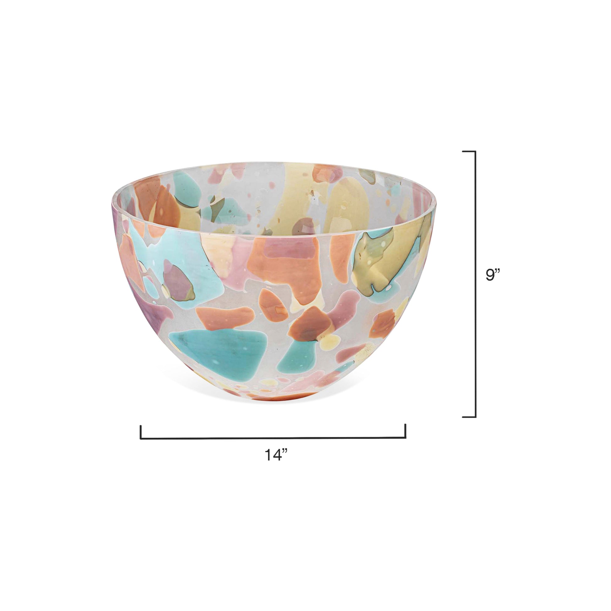 Watercolor Glass Decorative Bowl by Jamie Young