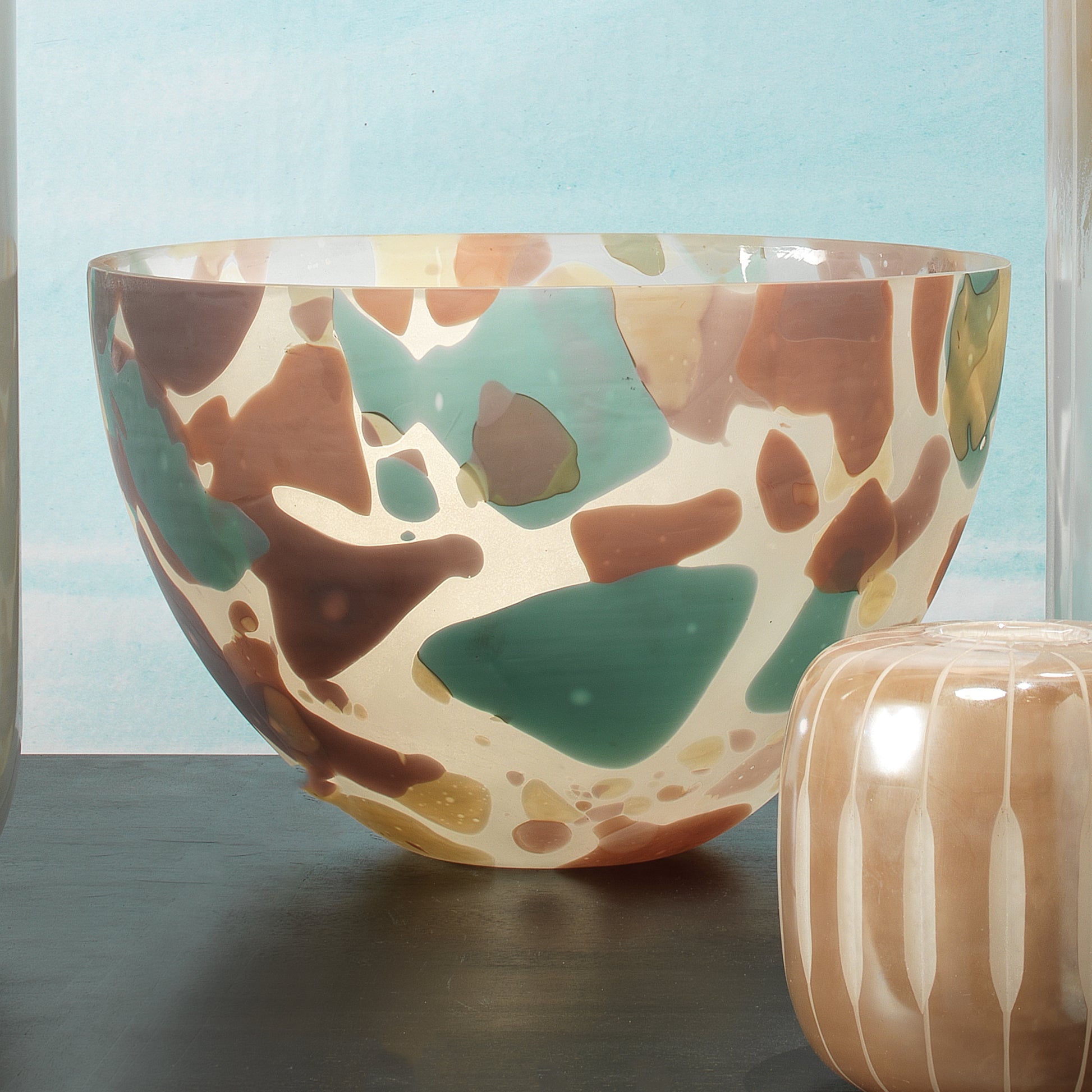 Watercolor Glass Decorative Bowl by Jamie Young