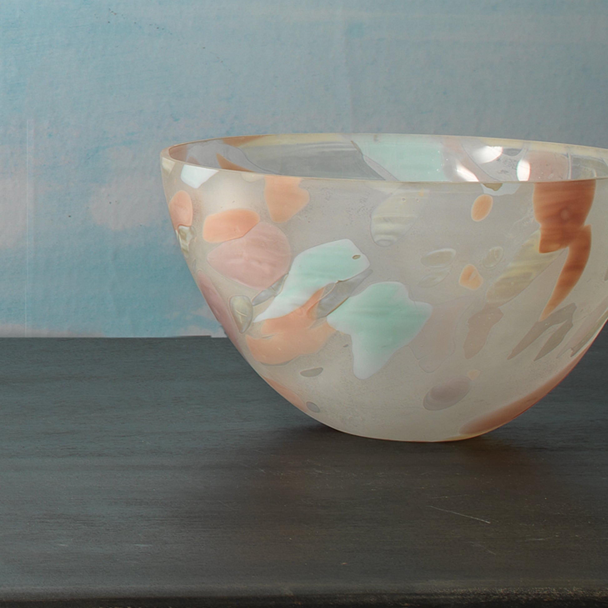 Watercolor Glass Decorative Bowl by Jamie Young