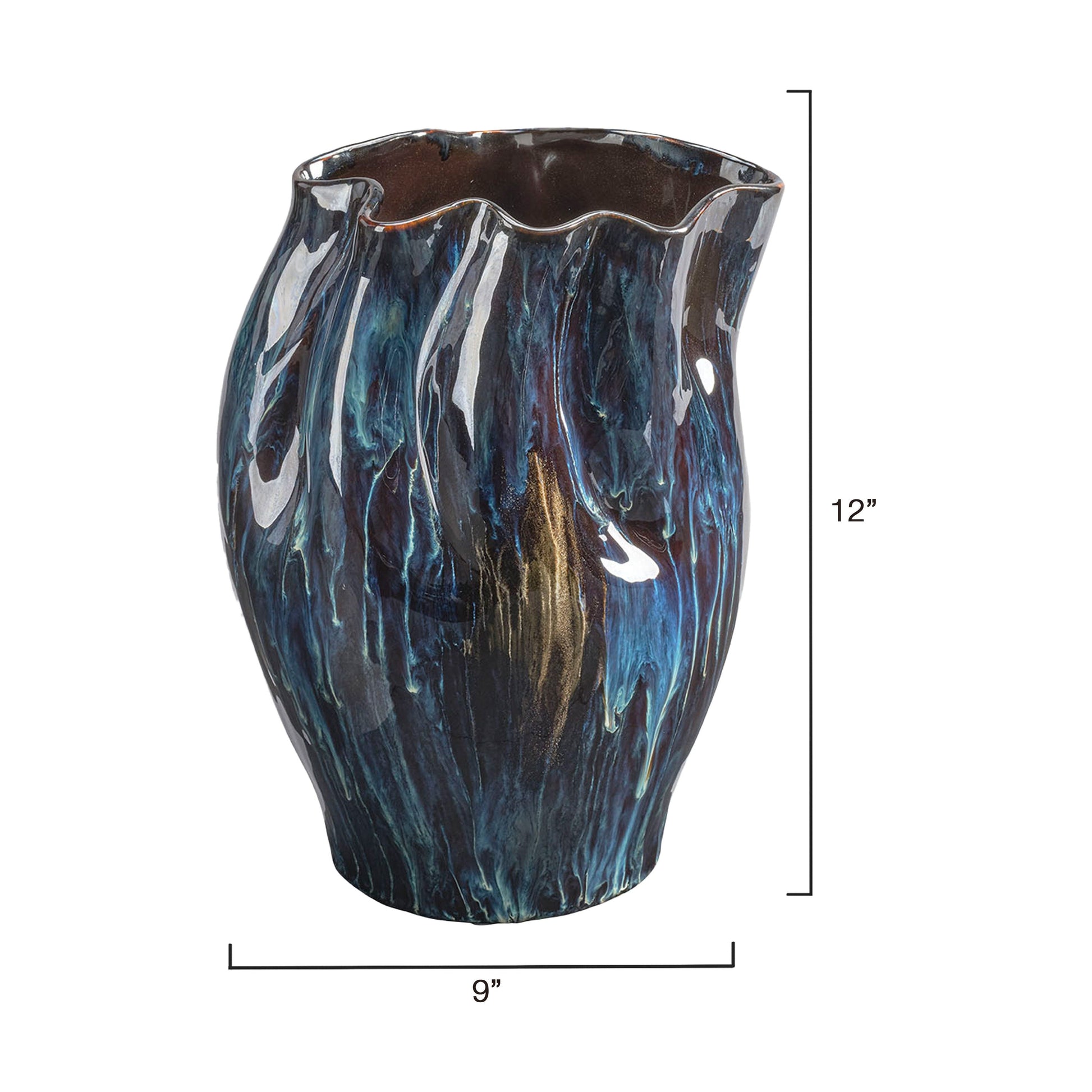 Whirl Ceramic Decorative Vase, Medium by Jamie Young