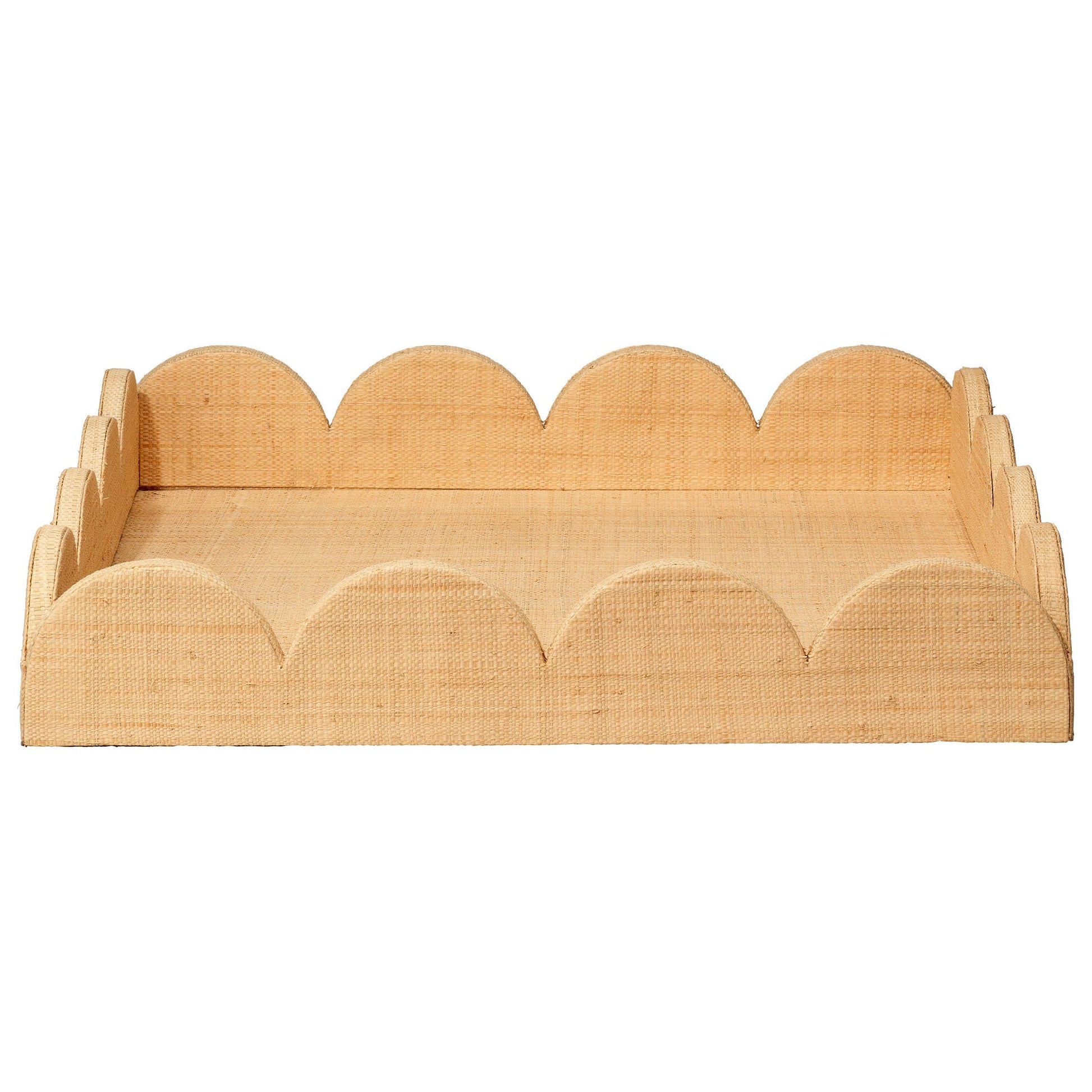 Wonderland Scalloped Decorative Tray Natural by Jamie Young