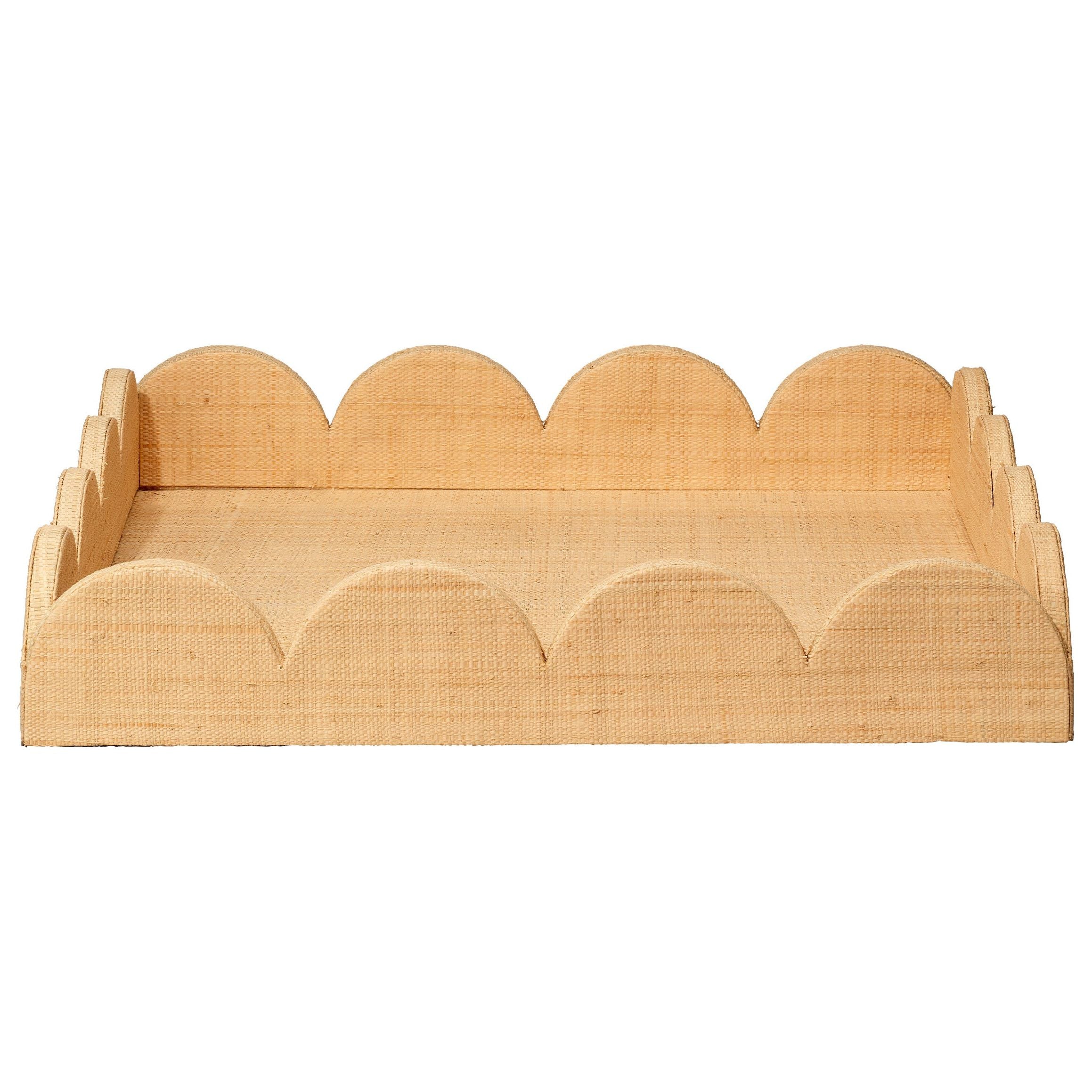Wonderland Scalloped Decorative Tray Natural by Jamie Young