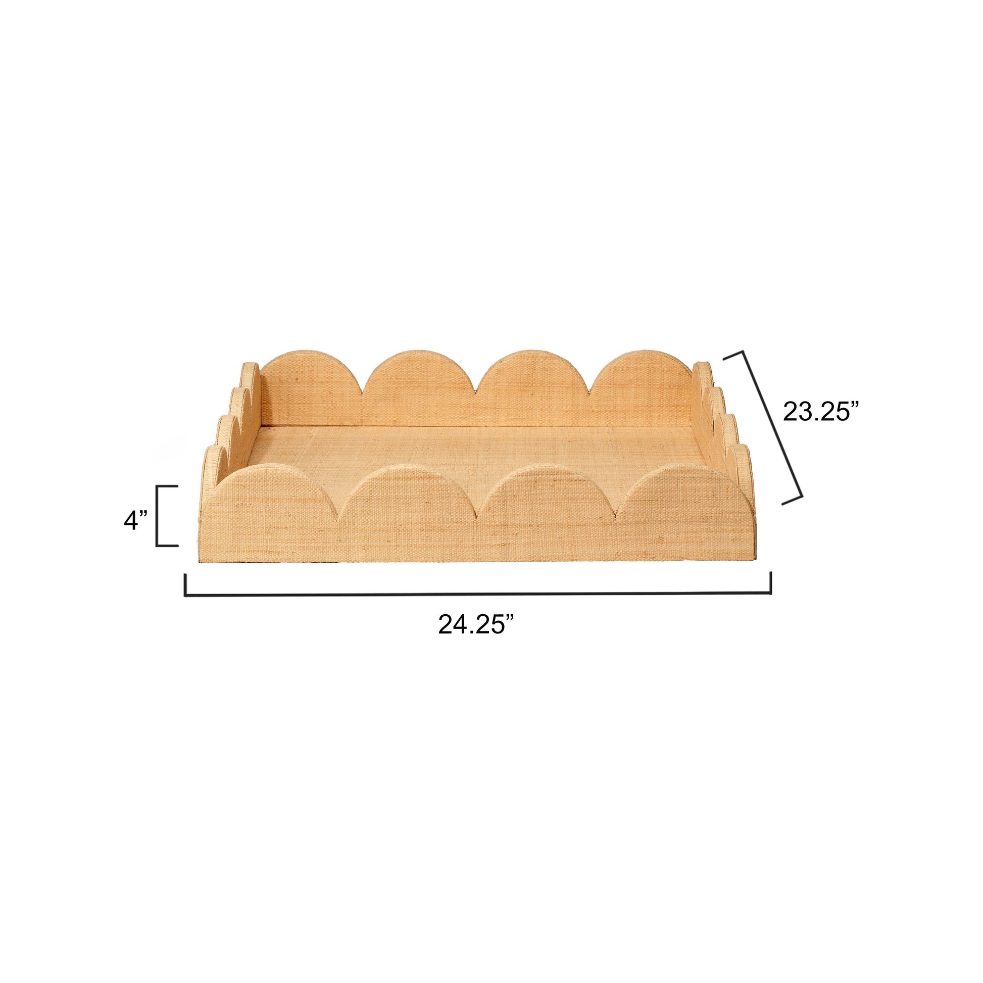 Wonderland Scalloped Decorative Tray by Jamie Young