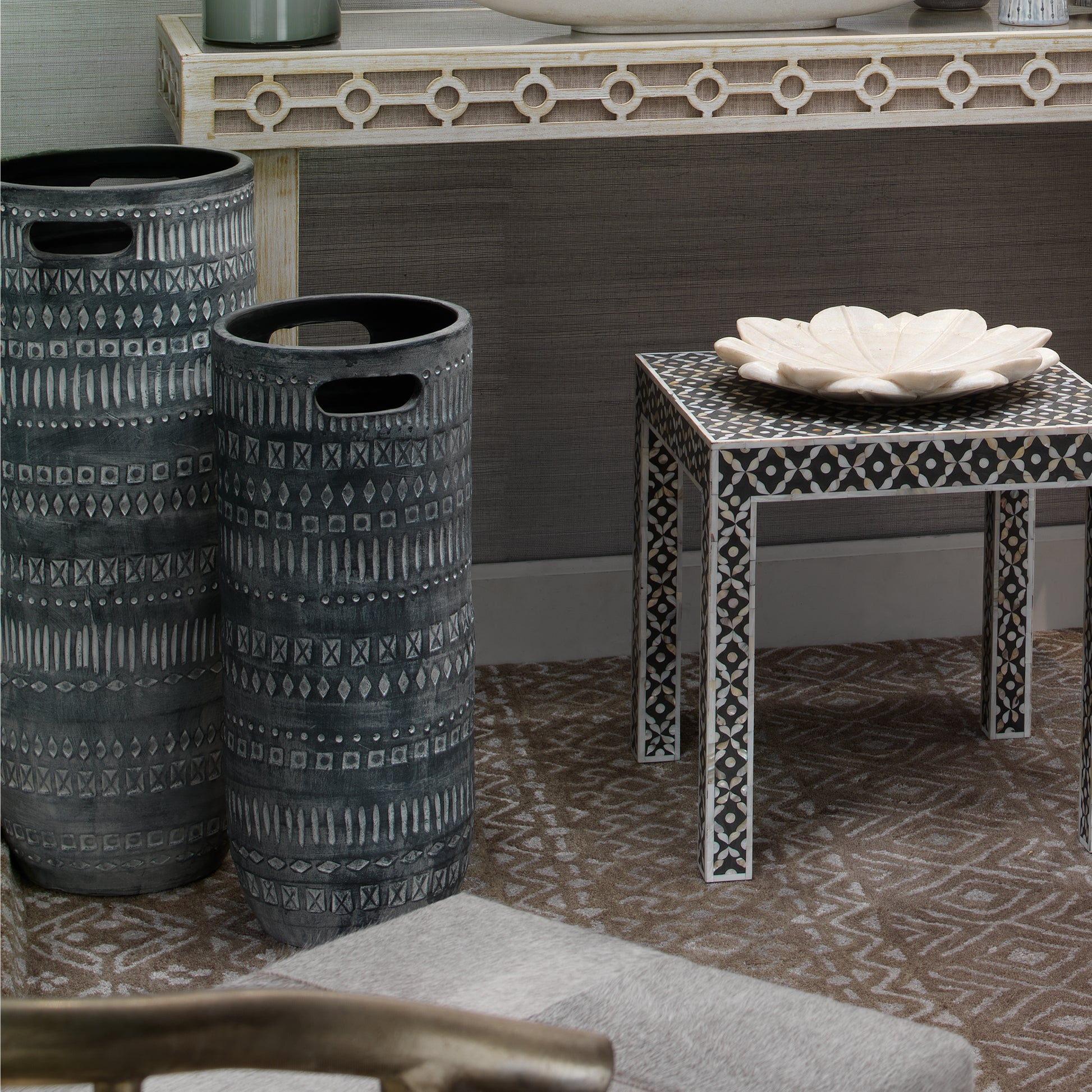 Zion Ceramic Decorative Vase by Jamie Young