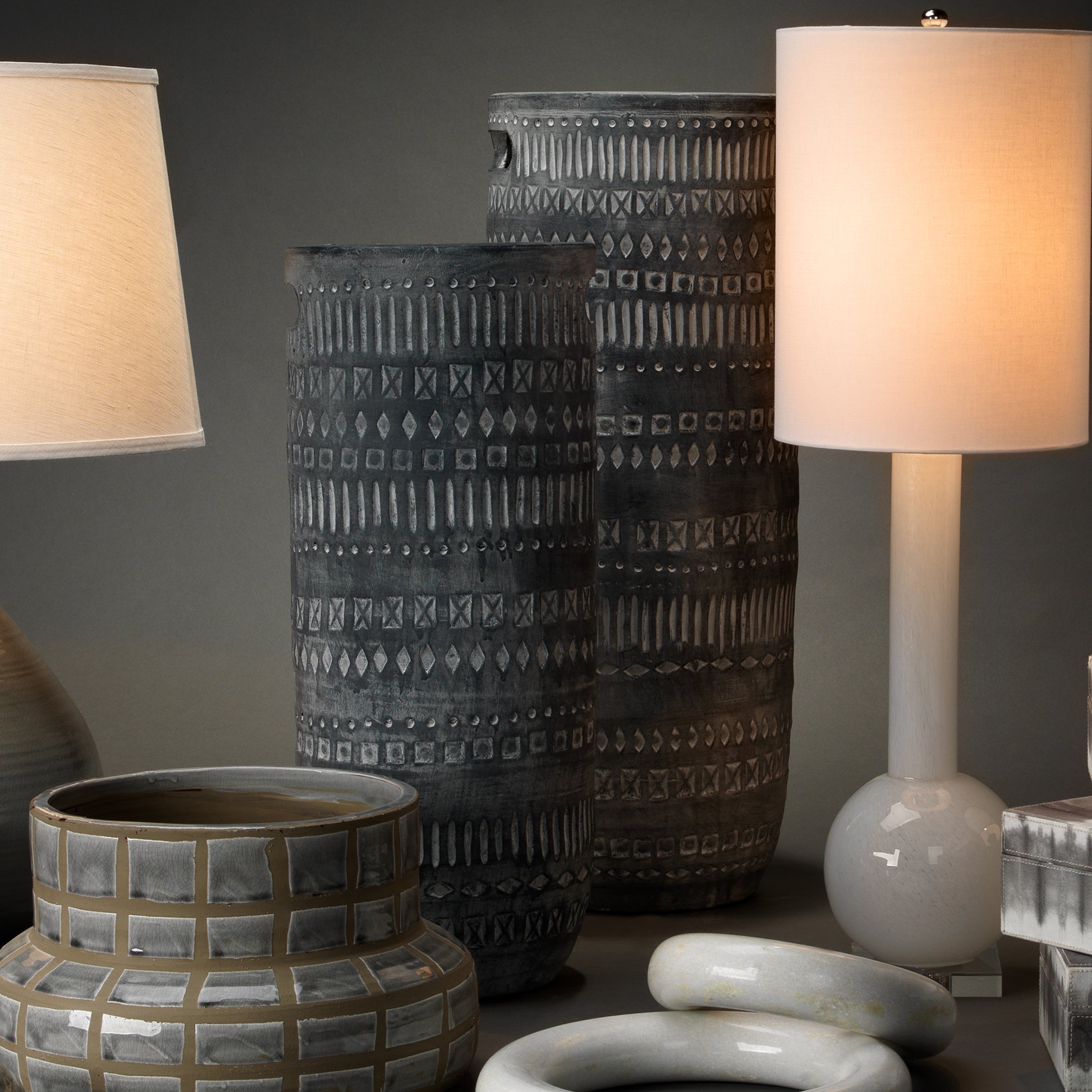 Zion Ceramic Decorative Vase by Jamie Young