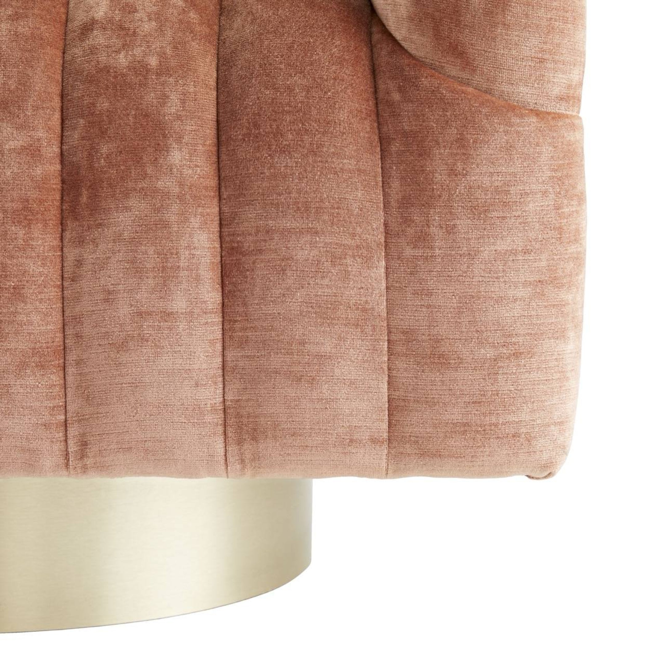 Springsteen Swivel Chair – Dusty Rose Velvet | Arteriors