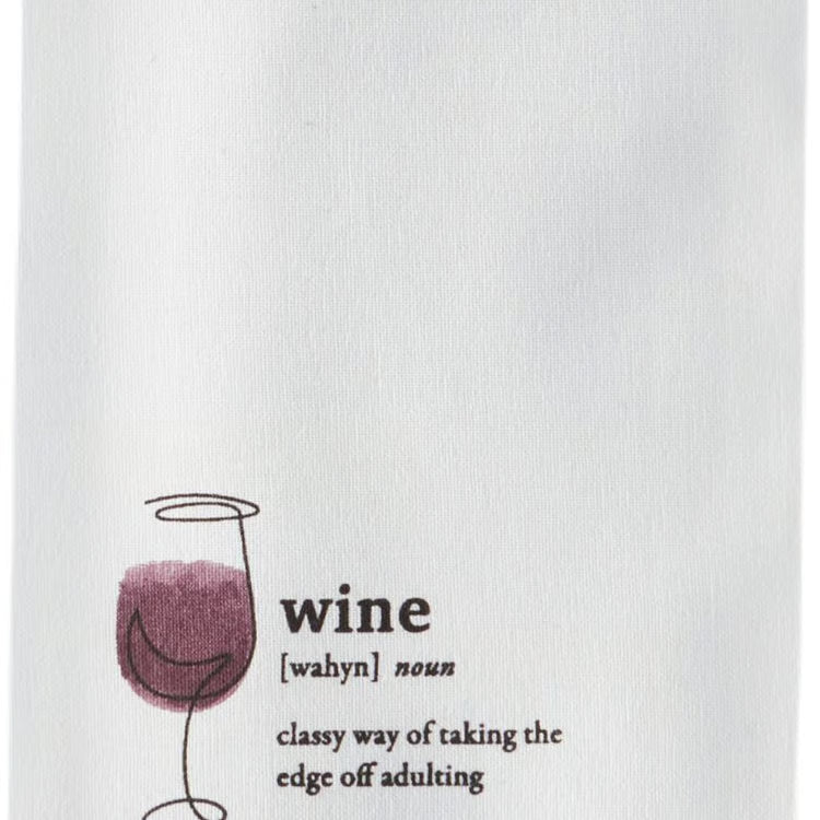 Wine Definition Bar Towel by Tableau