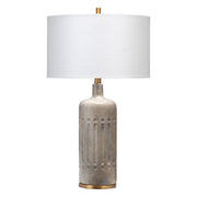 Annex Cement Table Lamp with Linen Shade by Jamie Young