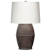Antiquity Ceramic Table Lamp with Linen Shade by Jamie Young